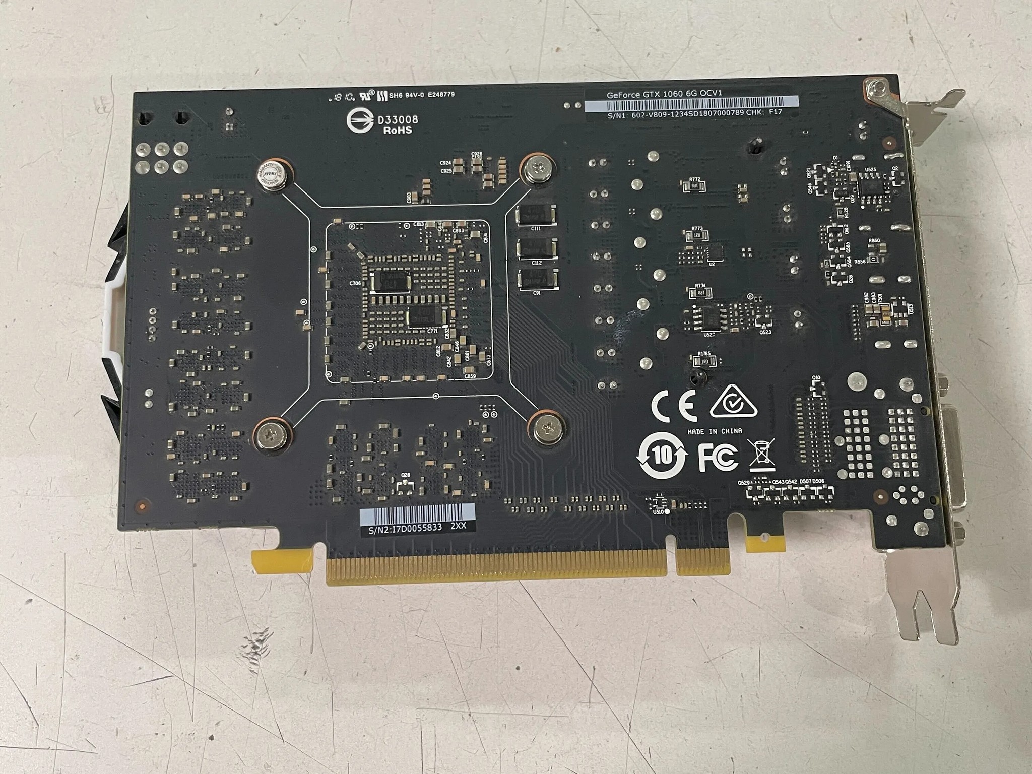 MSI GTX 1060 6G OCV1