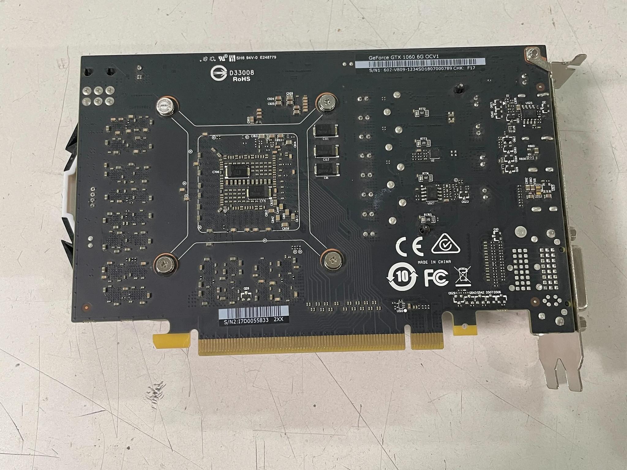 MSI GTX 1060 6G OCV1