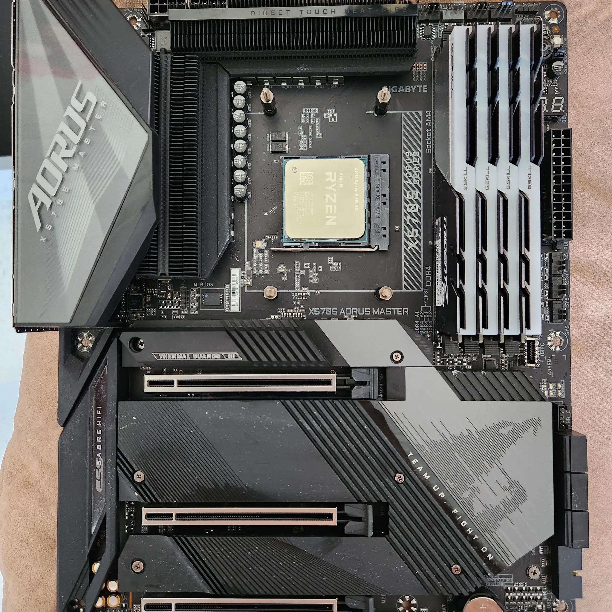 Ryzen 9 5900x w/ Aorus Master x570s and 64gb DDR4 3600mhz of RAM Combo Sale...
