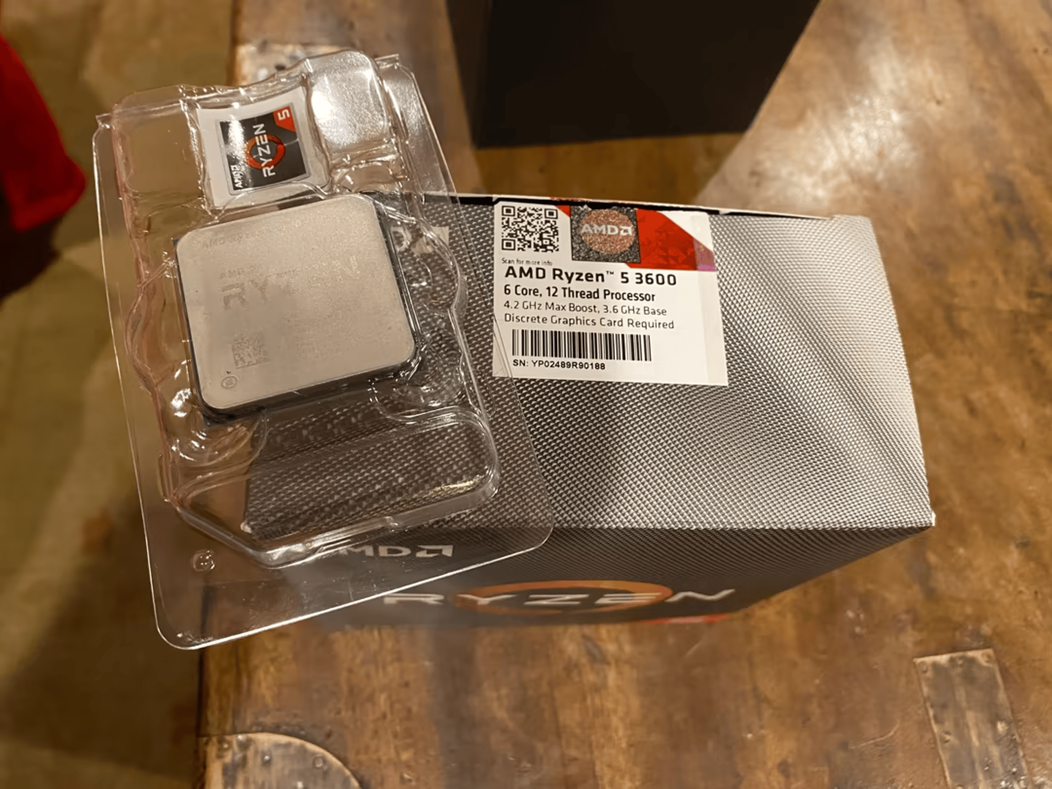 Ryzen 5 3600 6-Core + New AMD Wraith LED RGB Cooler - Excellent Condition