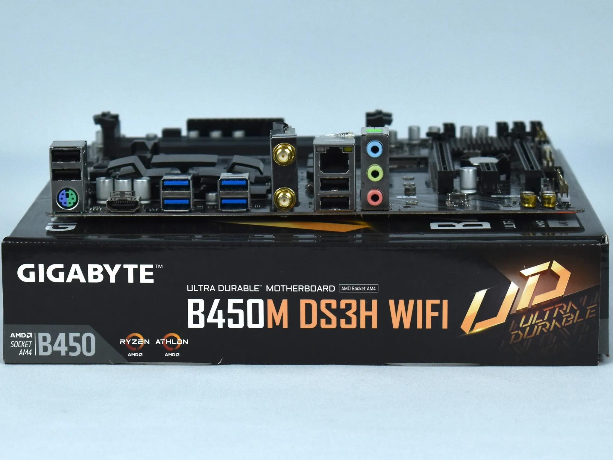 Gigabyte B450M DS3H WiFi mATX motherboard | Inventory Clearance Sale | Y1 variant without I/O