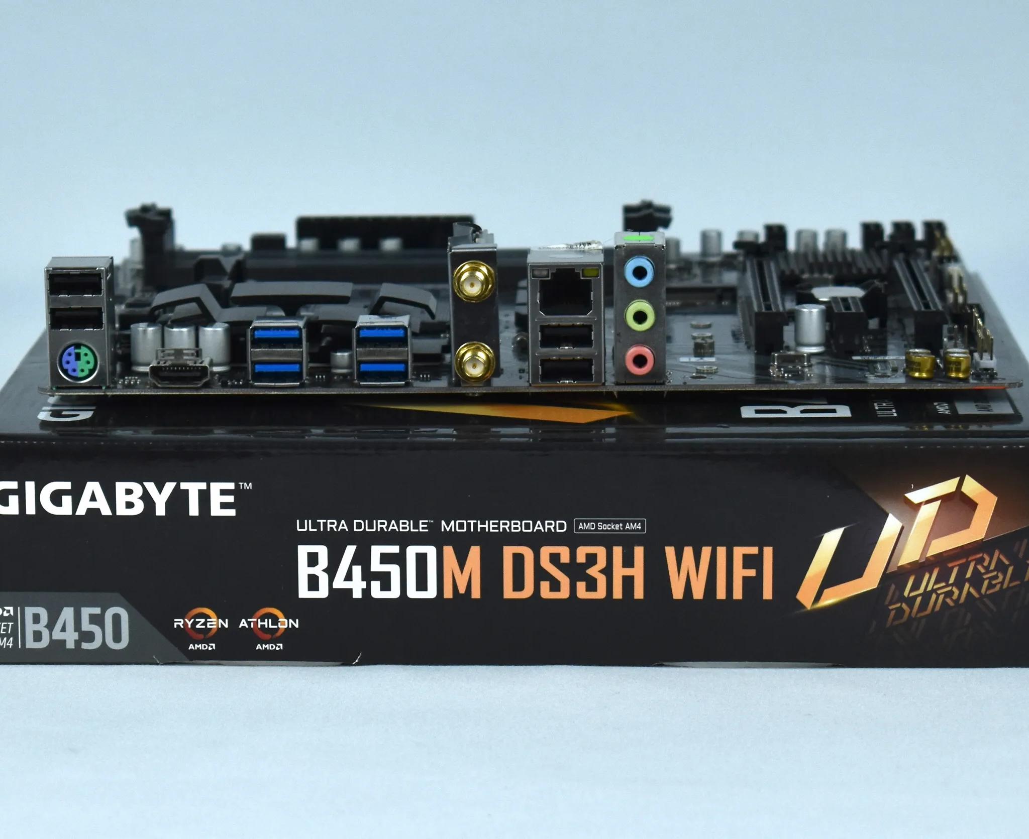 Gigabyte B450M DS3H WiFi mATX motherboard | Inventory Clearance Sale | Y1 variant without I/O
