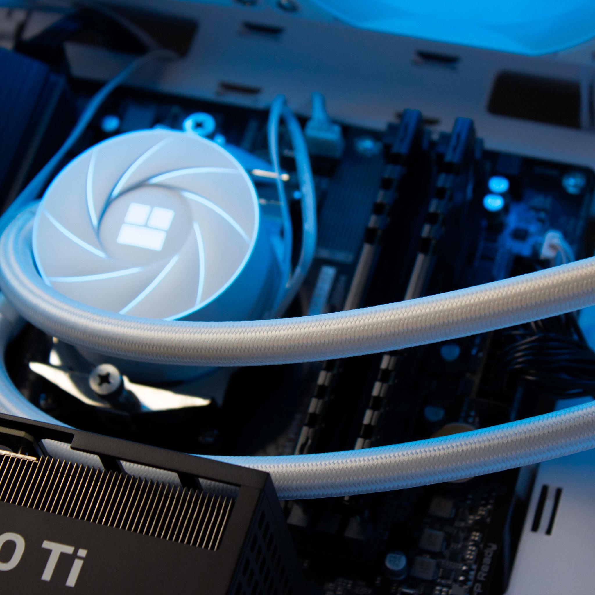 🧊❄️🧊 Clean Gaming PC – RTX 5060 TI, Ryzen 7 5700X, 32GB RAM, 1TB SSD - WiFi, BlueTooth 🧊❄️🧊