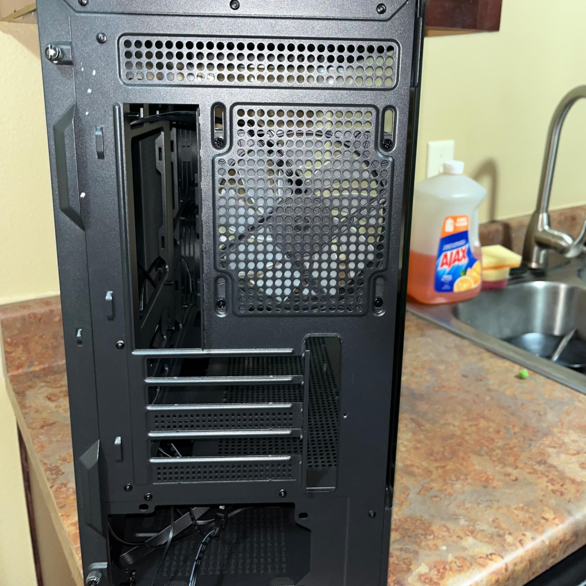 DIYPC ARGB-N1-BK Black USB3.0 /Type C Micro ATX Gaming Computer Case 3 x ARGB 120mm Fans