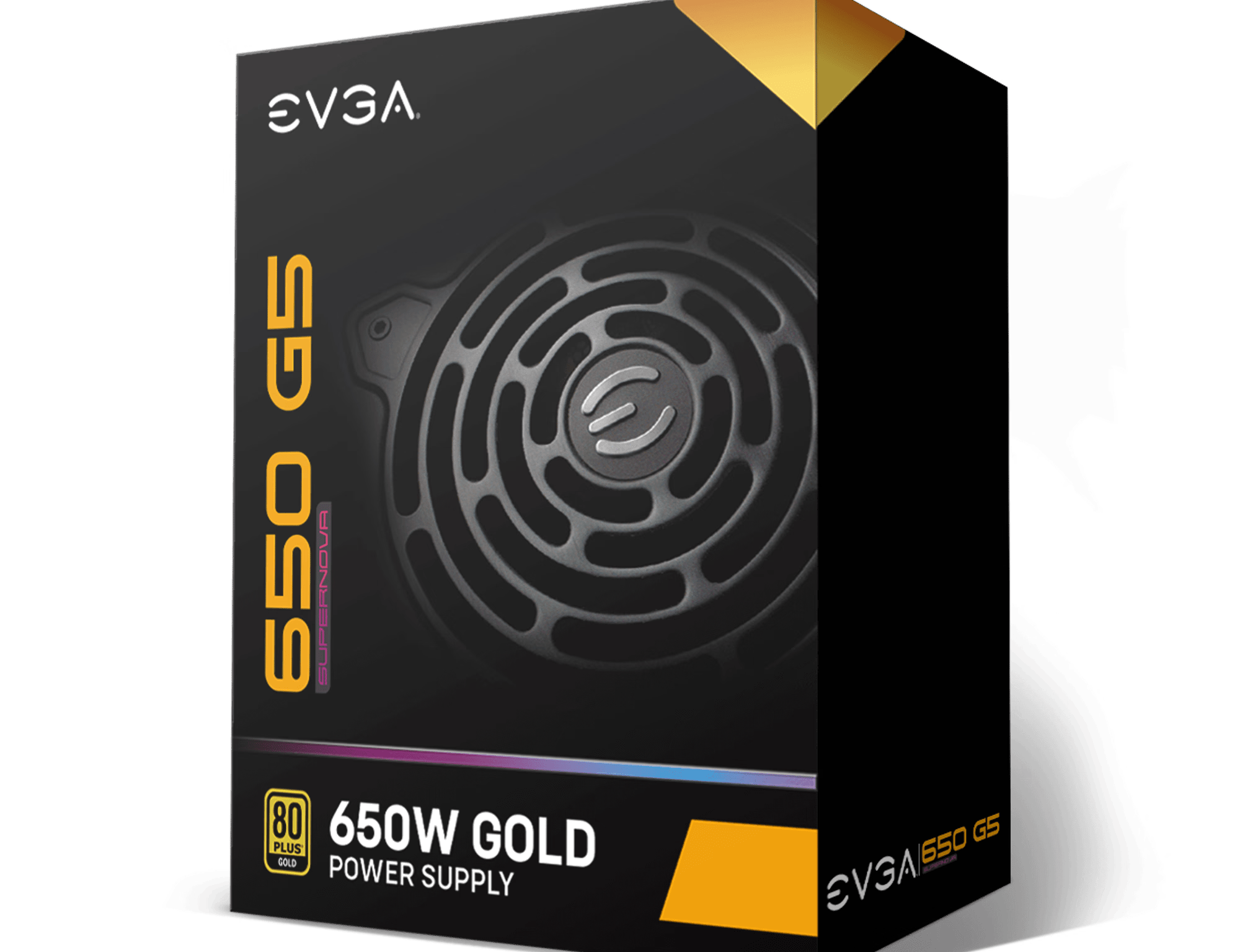 EVGA SuperNOVA 650 G5, 80 Plus Gold 650W, Fully Modular, Power Supply 220-G5-0650-X1