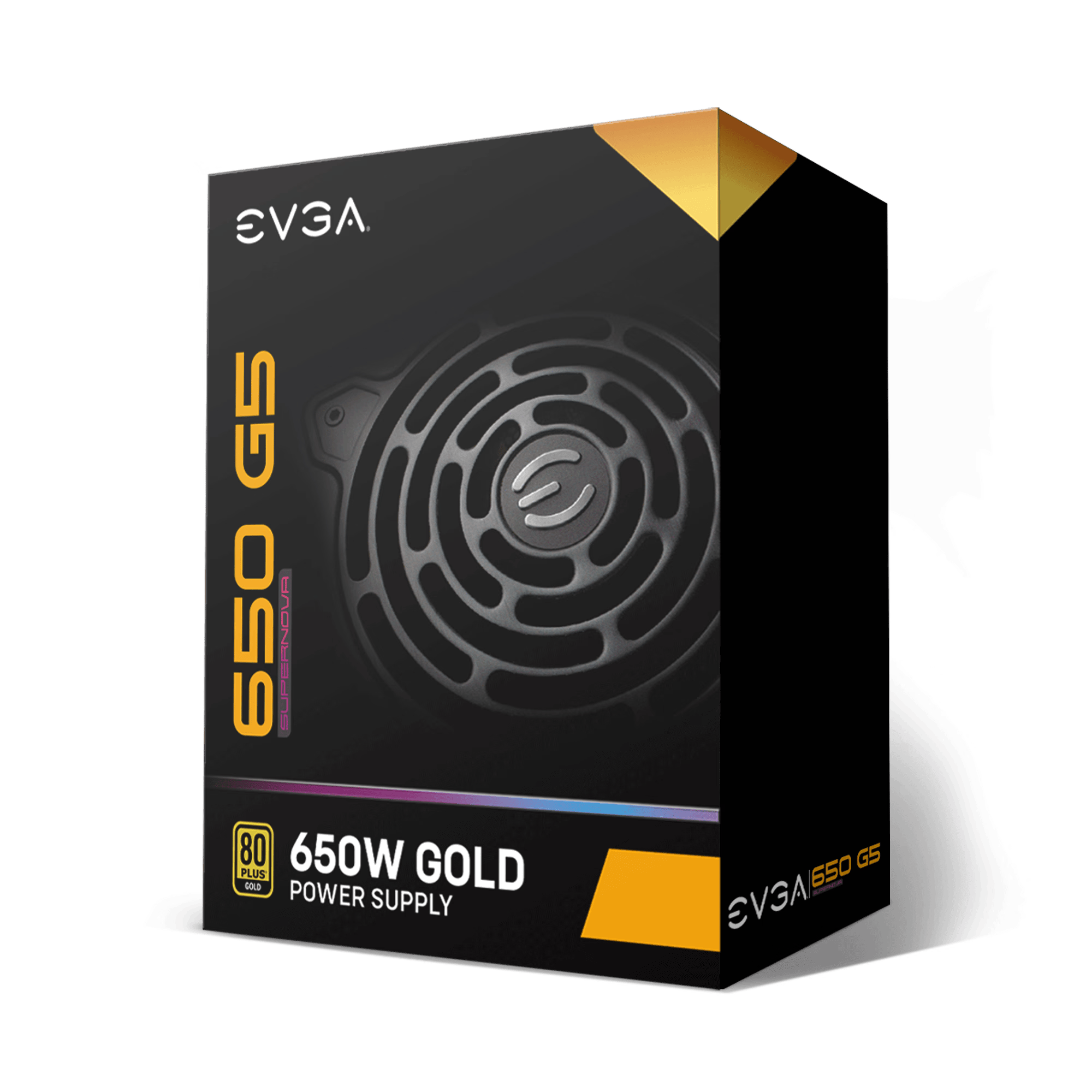 EVGA SuperNOVA 650 G5, 80 Plus Gold 650W, Fully Modular, Power Supply 220-G5-0650-X1