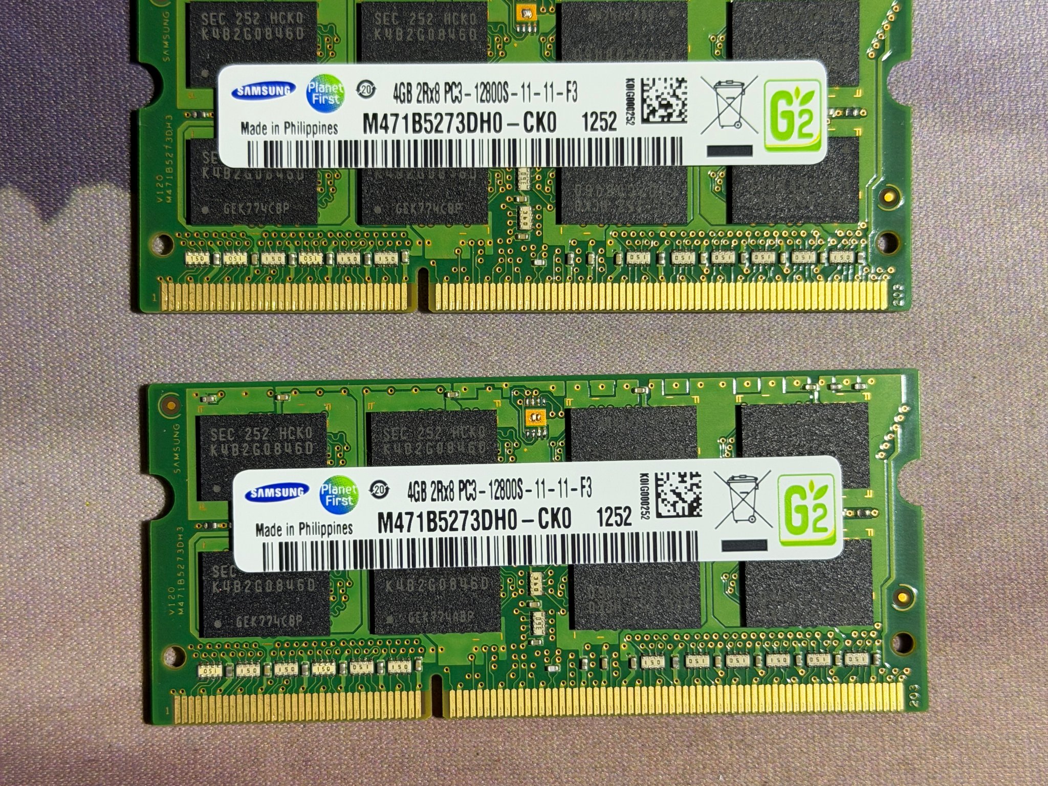 Samsung 8GB (2x4GB) DDR3-1600MHz PC3-12800 SODIMM Laptop RAM Kit - Model M471B5273DH0-CK0