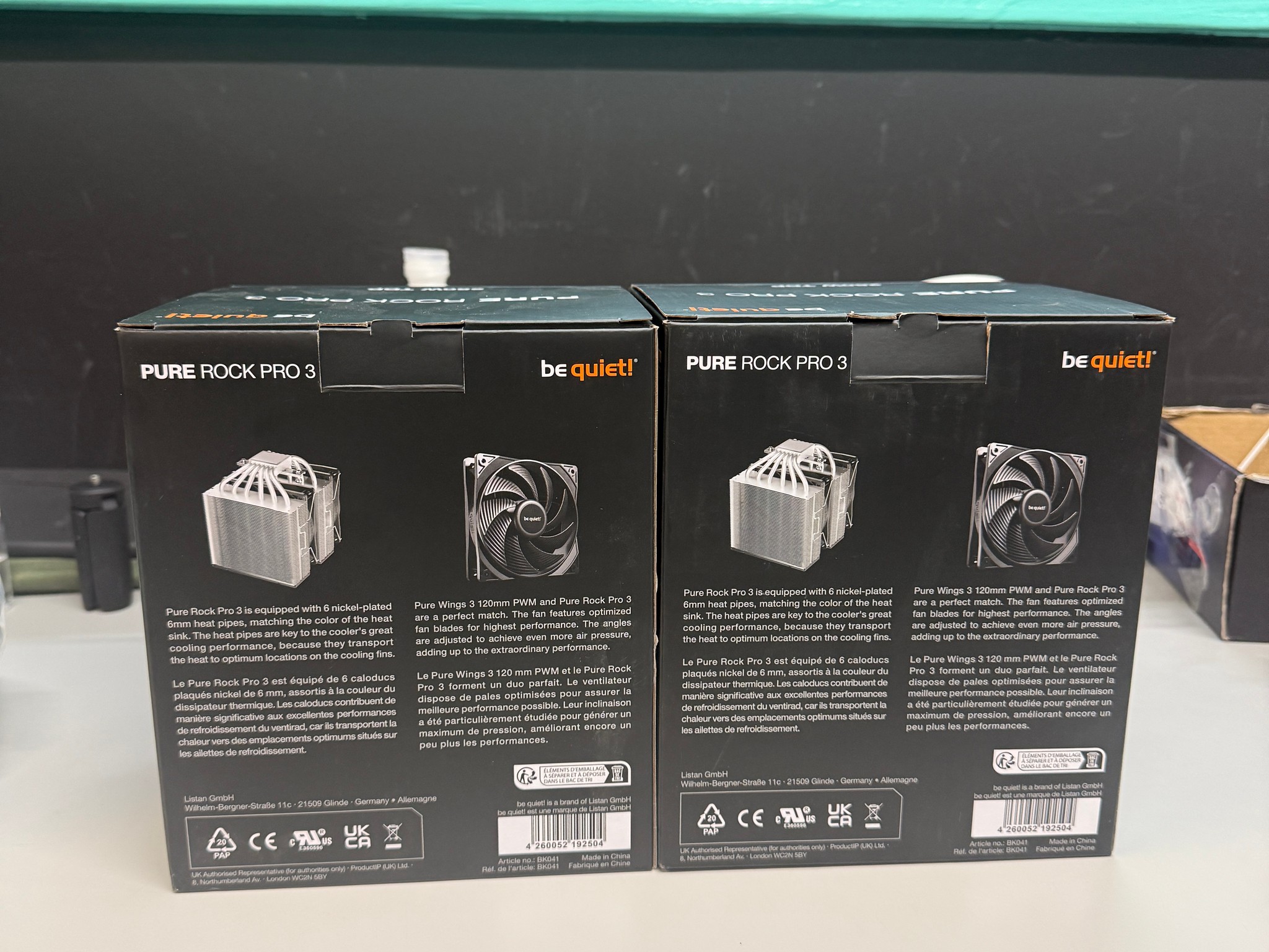 2 X be quiet! Pure Rock Pro 3 Tower Coolers