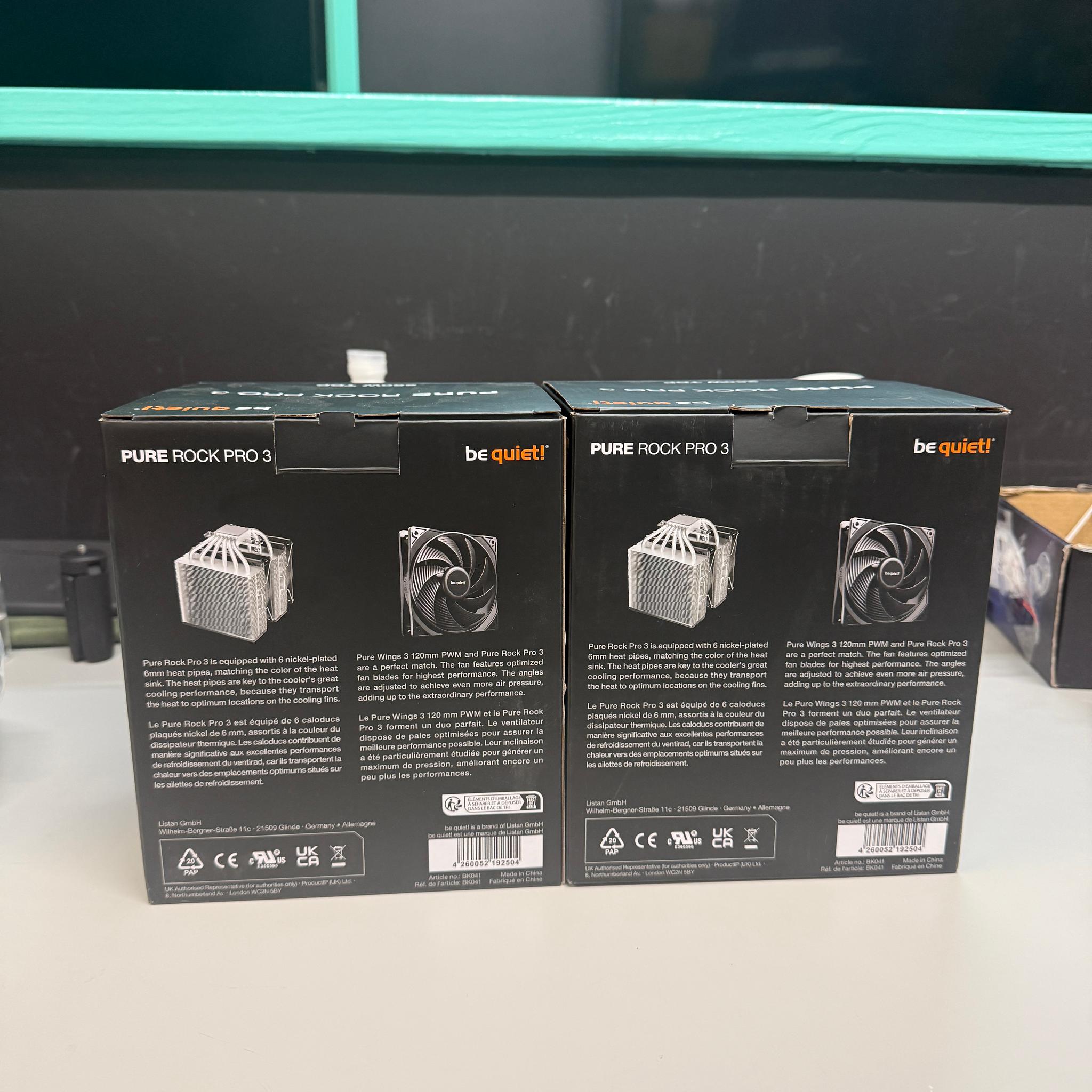 2 X be quiet! Pure Rock Pro 3 Tower Coolers
