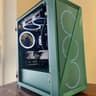 GREEN GOBLIN!!! MicroATX build with AMD Ryzen 9600X and 9070, 32GB DDR5, 2TB SSD