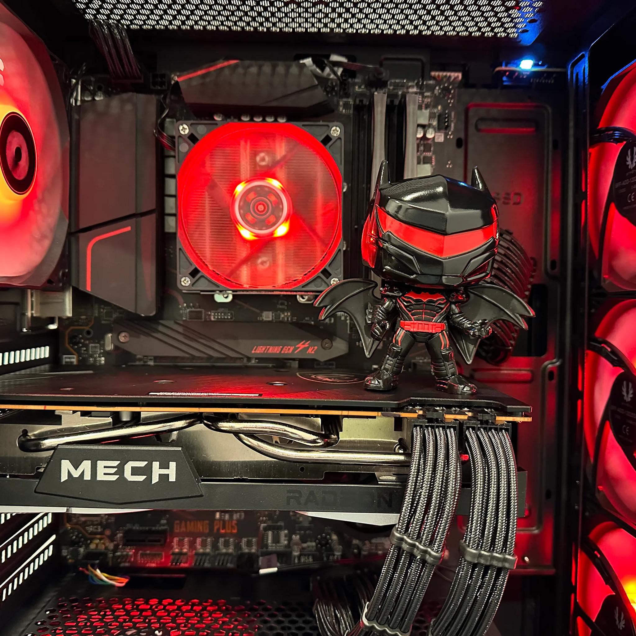 🦇🔴HellBat 🦇🔴||Gaming PC-Ryzen 5 5600 6-Core -AMD RX 6750 XT 8GB-1TB NVME SSD-16GB DDR4 RAM