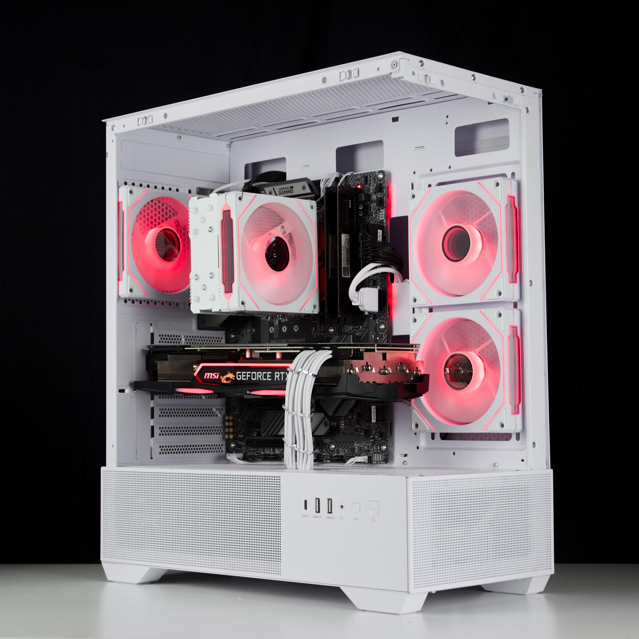🧊❄️🧊 White Gaming PC – RTX 2080 8G, i7 9700K, 16GB RAM, 960GB SSD - WiFi, BlueTooth 🧊❄️🧊