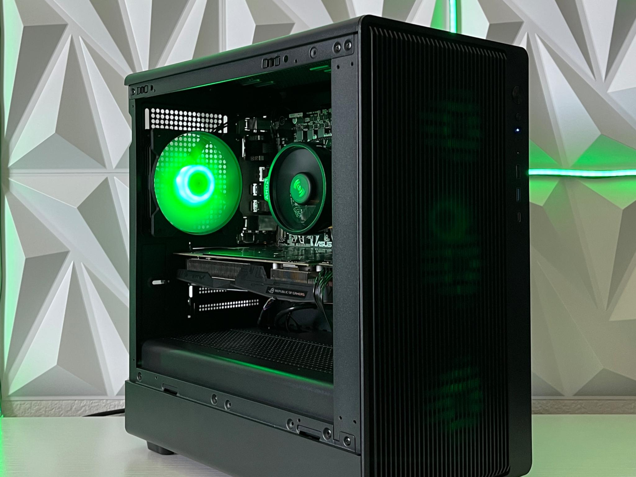 GTX 1060 6GB, Ryzen 5 2600, 16GB RAM | Black RGB Gaming Computer/PC