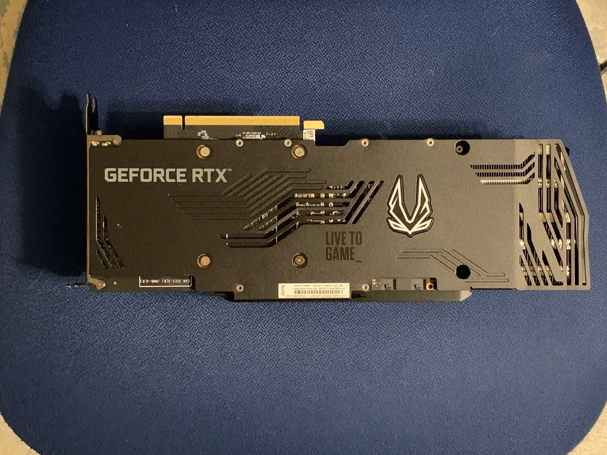 ZOTAC GAMING GeForce RTX 3080 Trinity OC 10GB GDDR6X Graphics Card, Used.