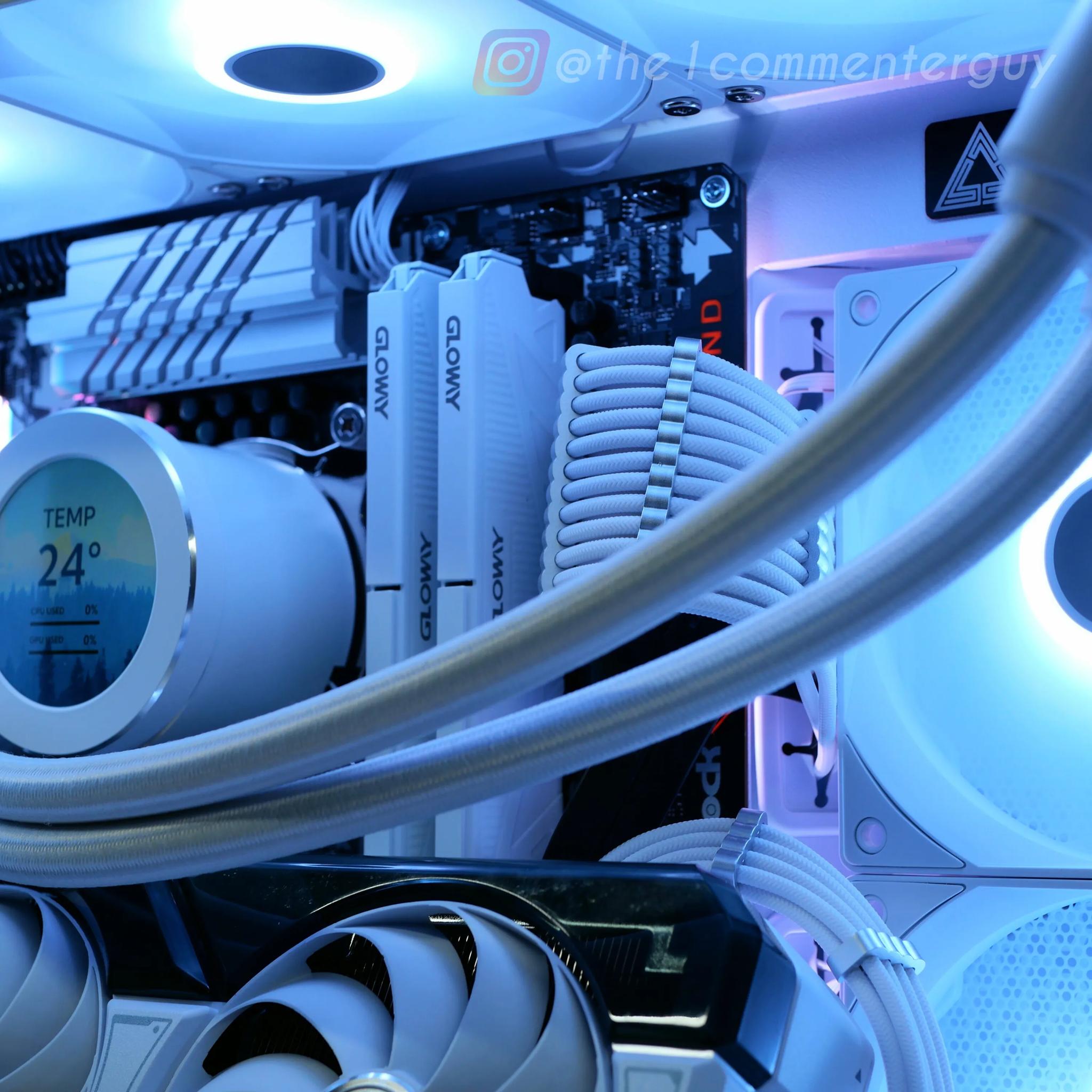 White RTX 4070, 12600kf, 32gb ram, 1tb Gen 4.0 nvme aRGB pc build