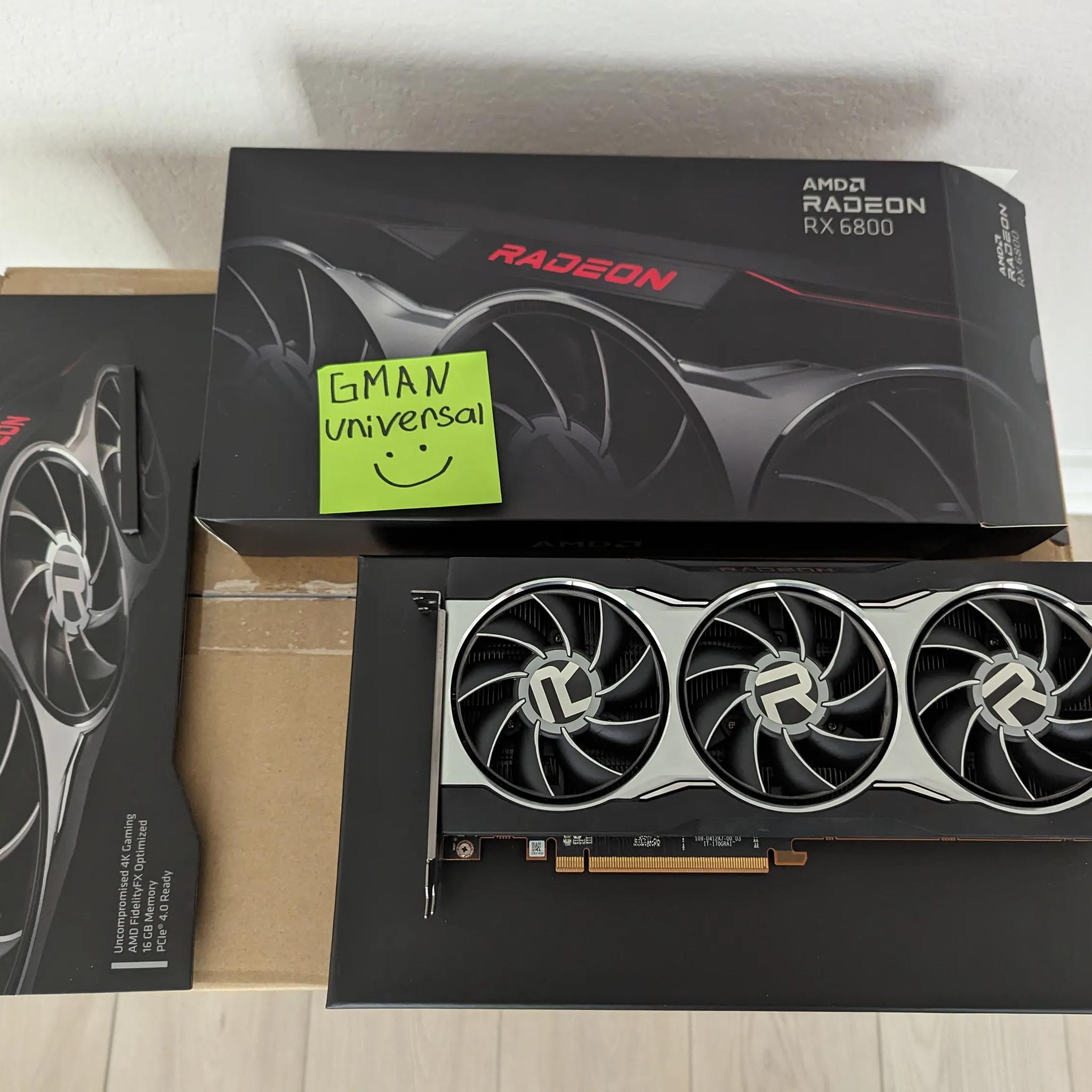 AMD Radeon RX 6800 Graphics Card Reference Model