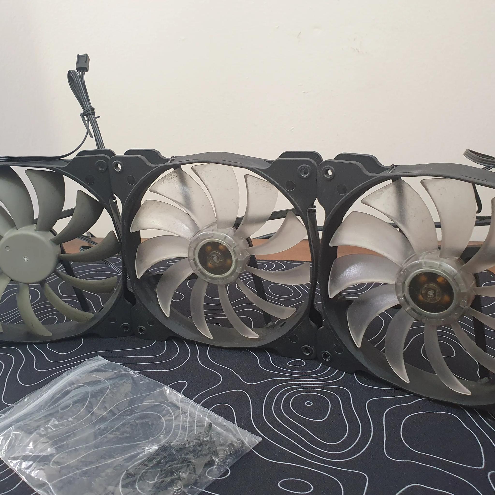 3 Corsair White Led fans (Great Deal) with screws