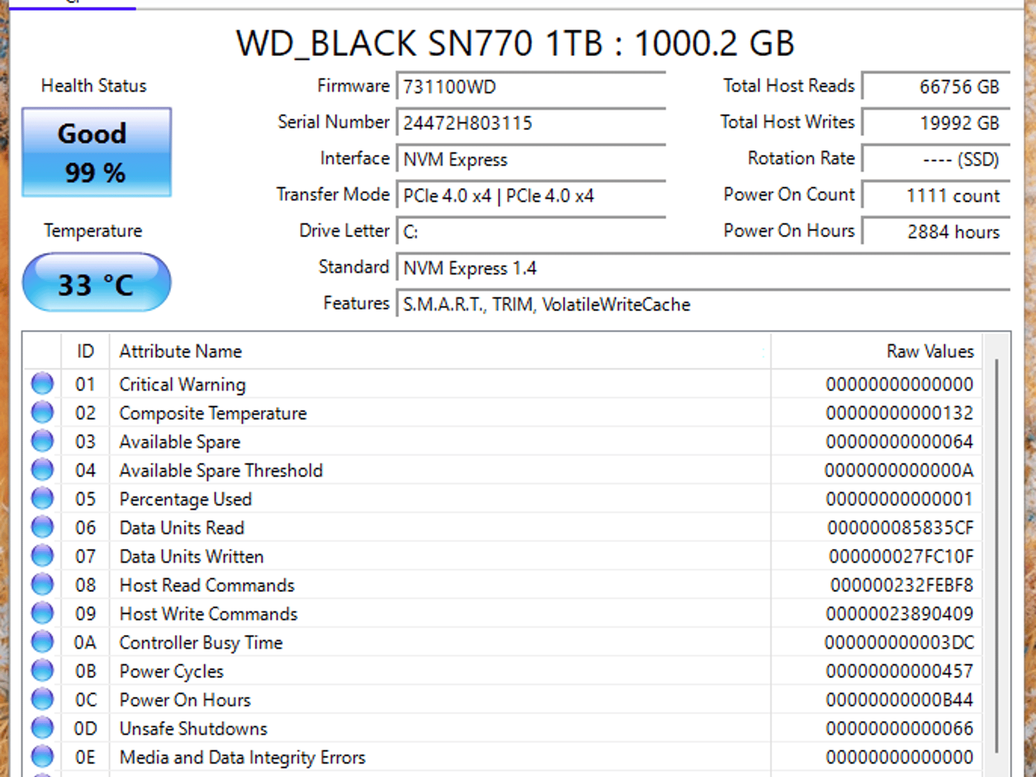 Western Digital WD_BLACK SN770 M.2 2280 1TB PCIe Gen4