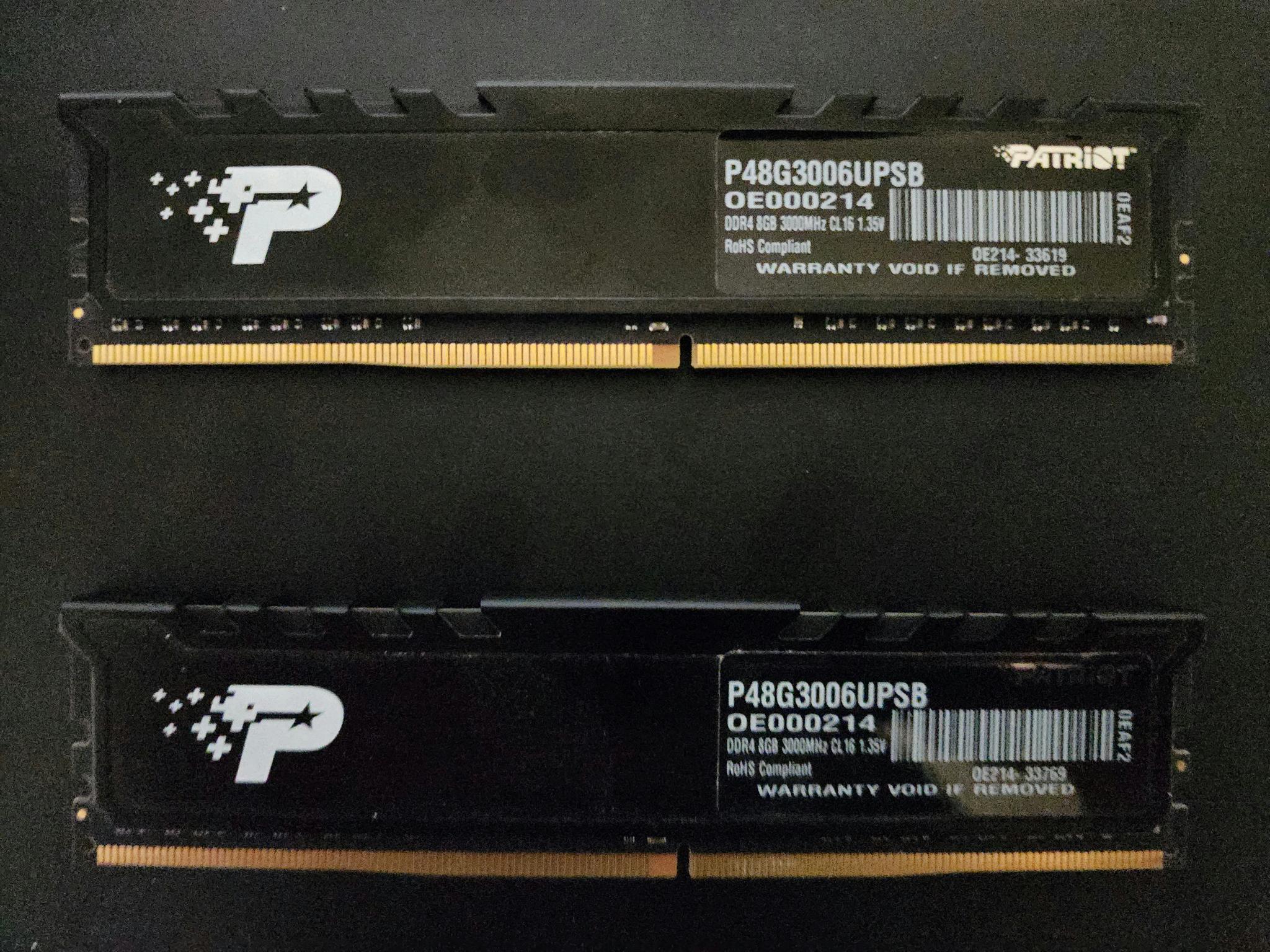 Patriot 16GB DDR4 3000MHZ (2x8)