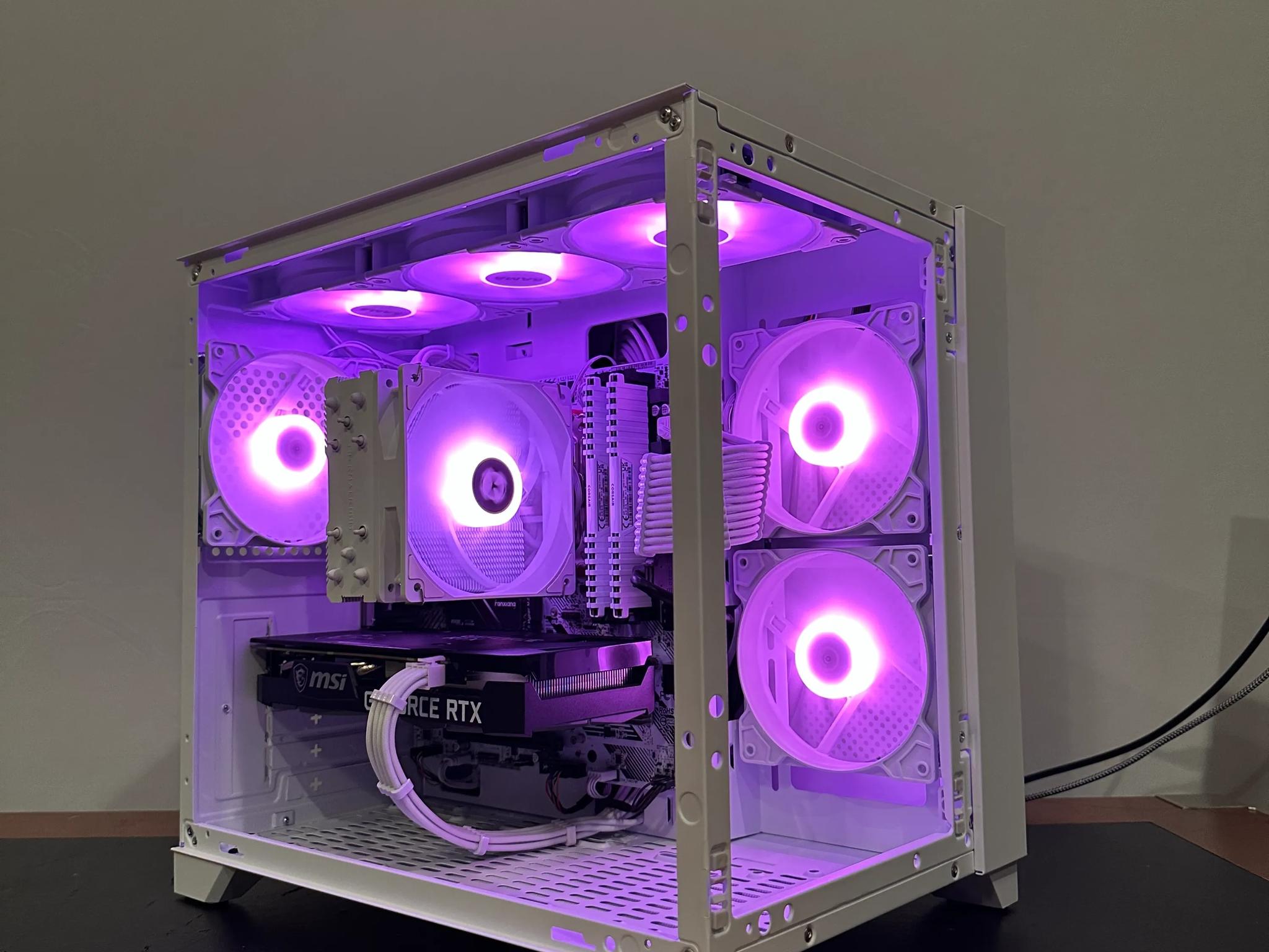 🤍 Price to Performance PC | RTX 3060 Ti | Ryzen 5 5600X | White Aesthetic | Full ARGB Control🤍