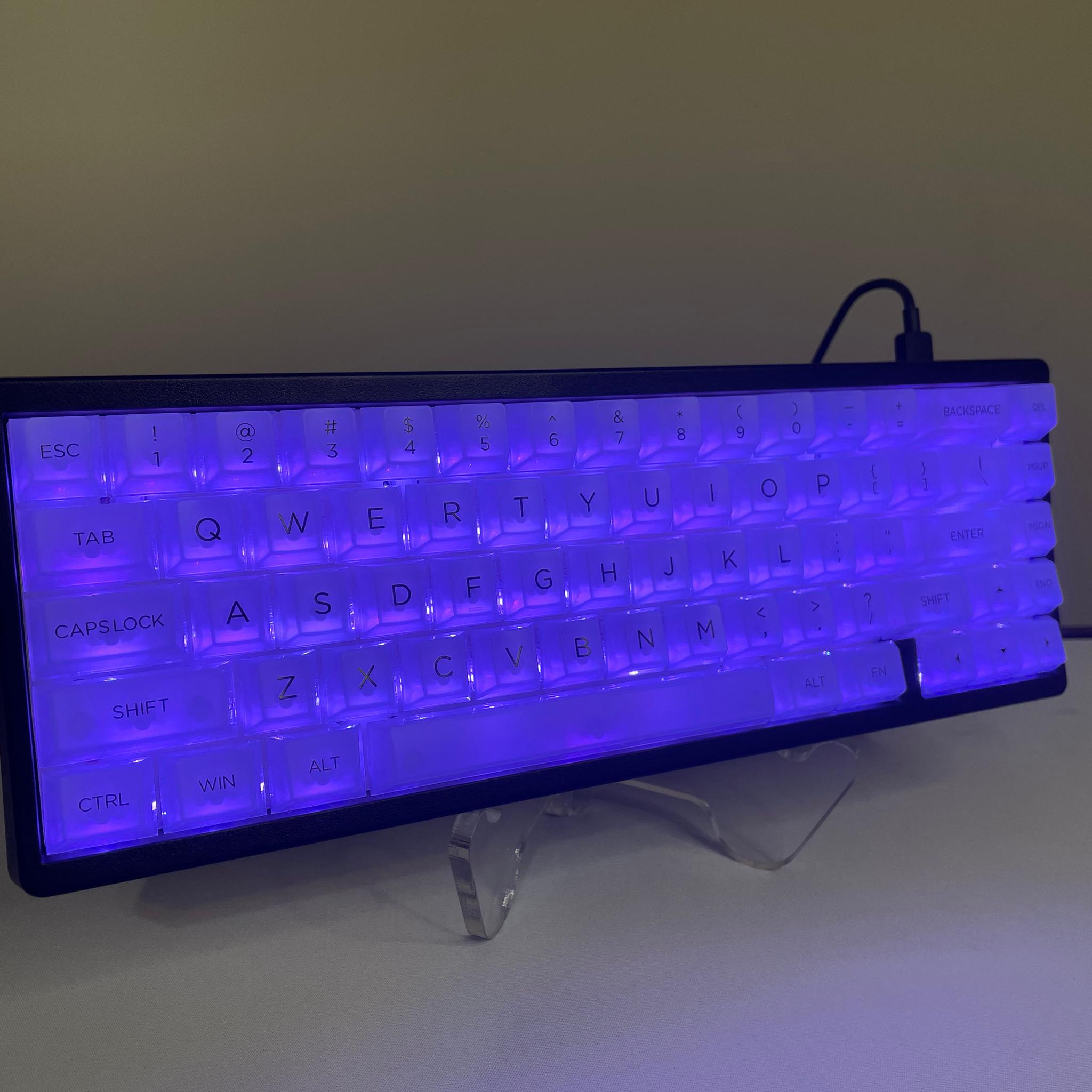 M67 Mechanical Gaming Keyboard - Clear Keycaps with Thocky Switches