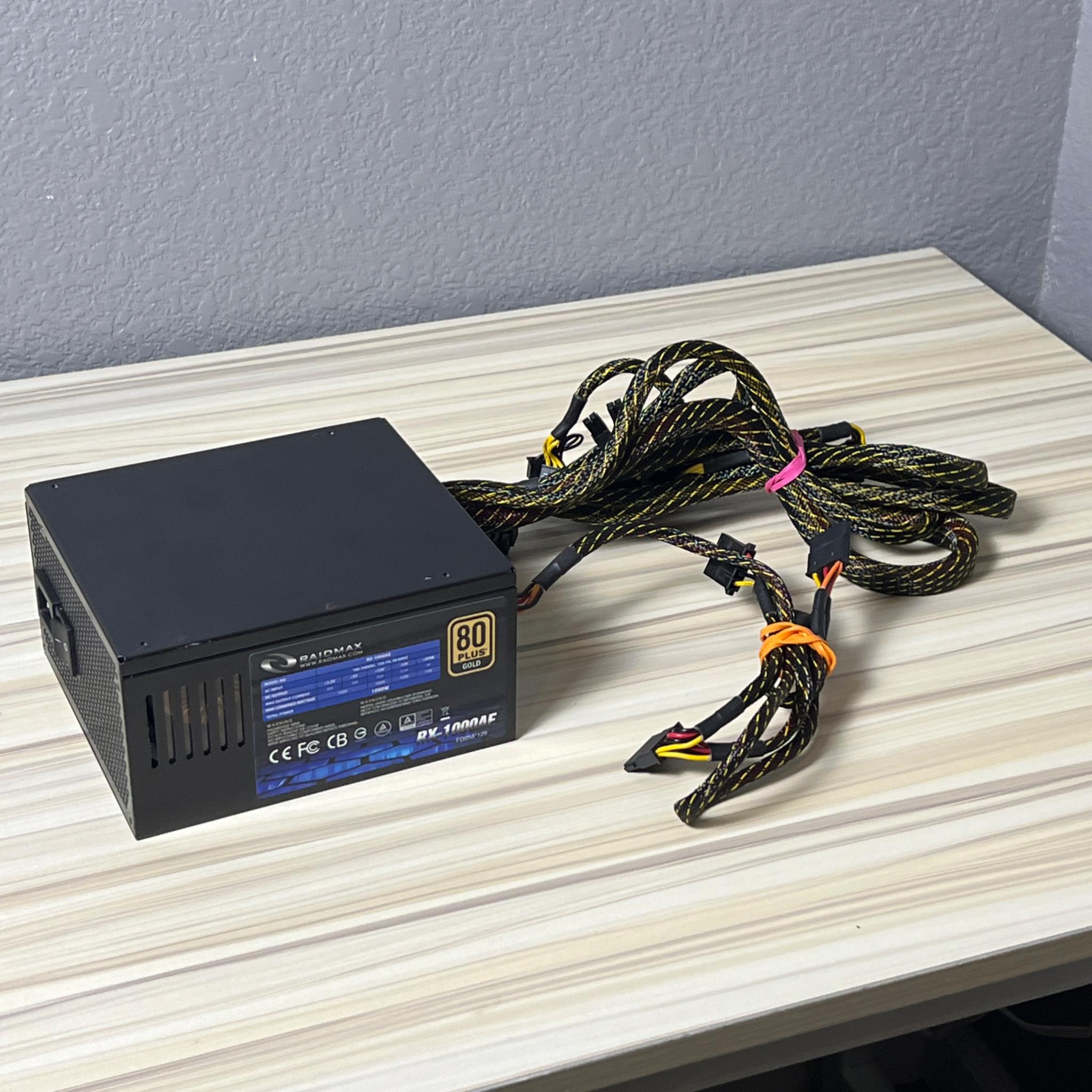 Raidmax 1000w 80 Plus Gold Semi-Modular Power Supply