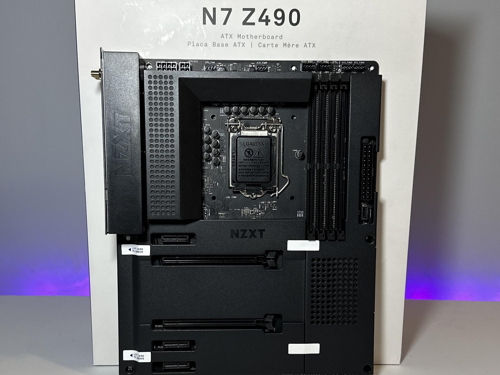 NZXT N7 Z490 Intel LGA1200 DDR4 ATX Desktop Motherboard W/ Original Box & Accesories