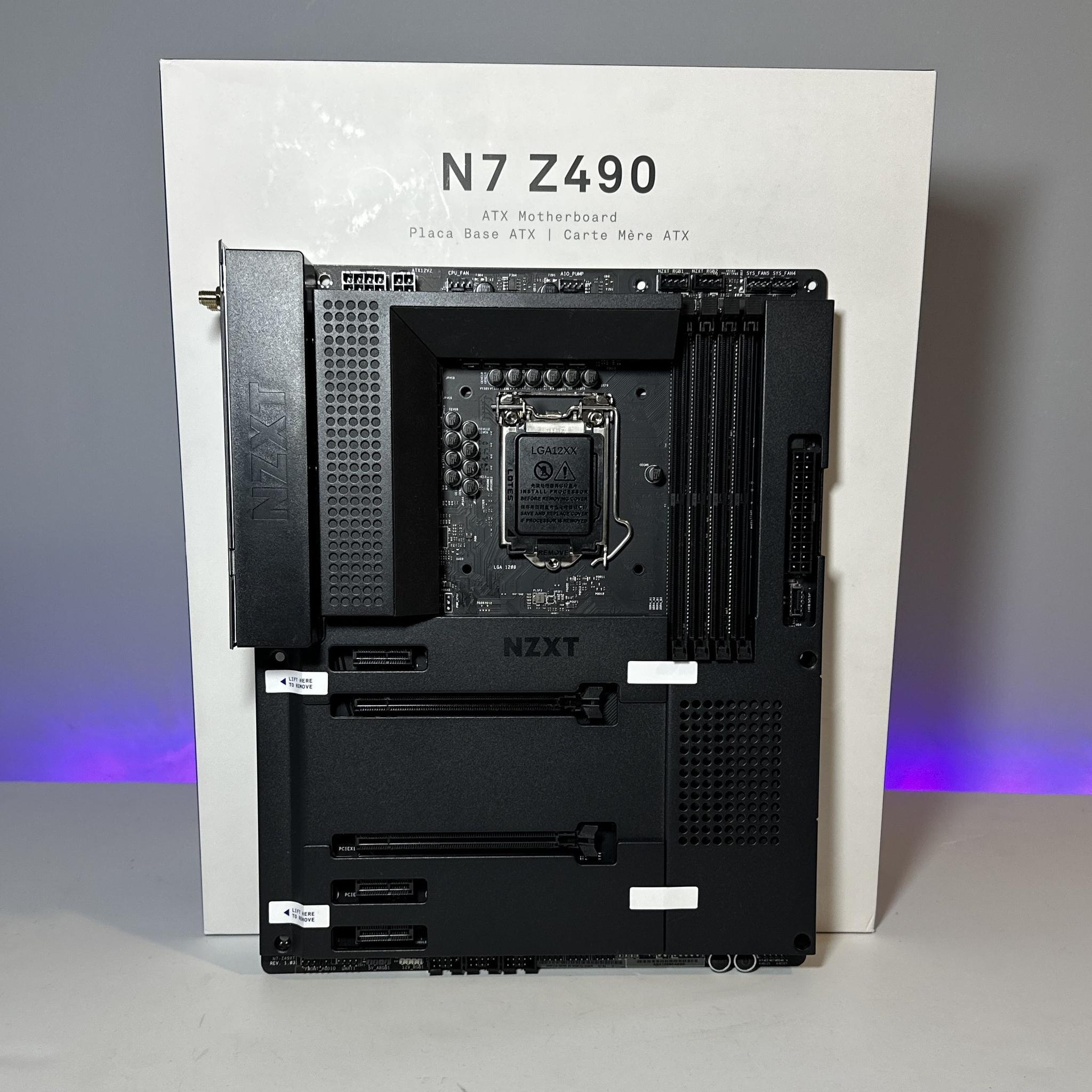 NZXT N7 Z490 Intel LGA1200 DDR4 ATX Desktop Motherboard W/ Original Box & Accesories