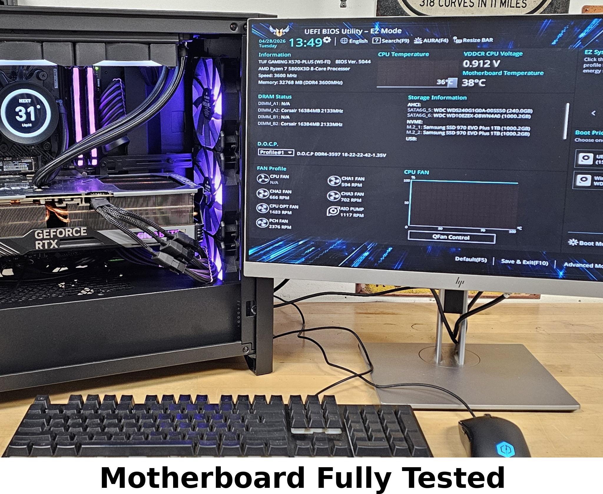 ASUS TUF GAMING X570-PLUS WIFI 6E DDR4 AMD AM4 ATX Motherboard