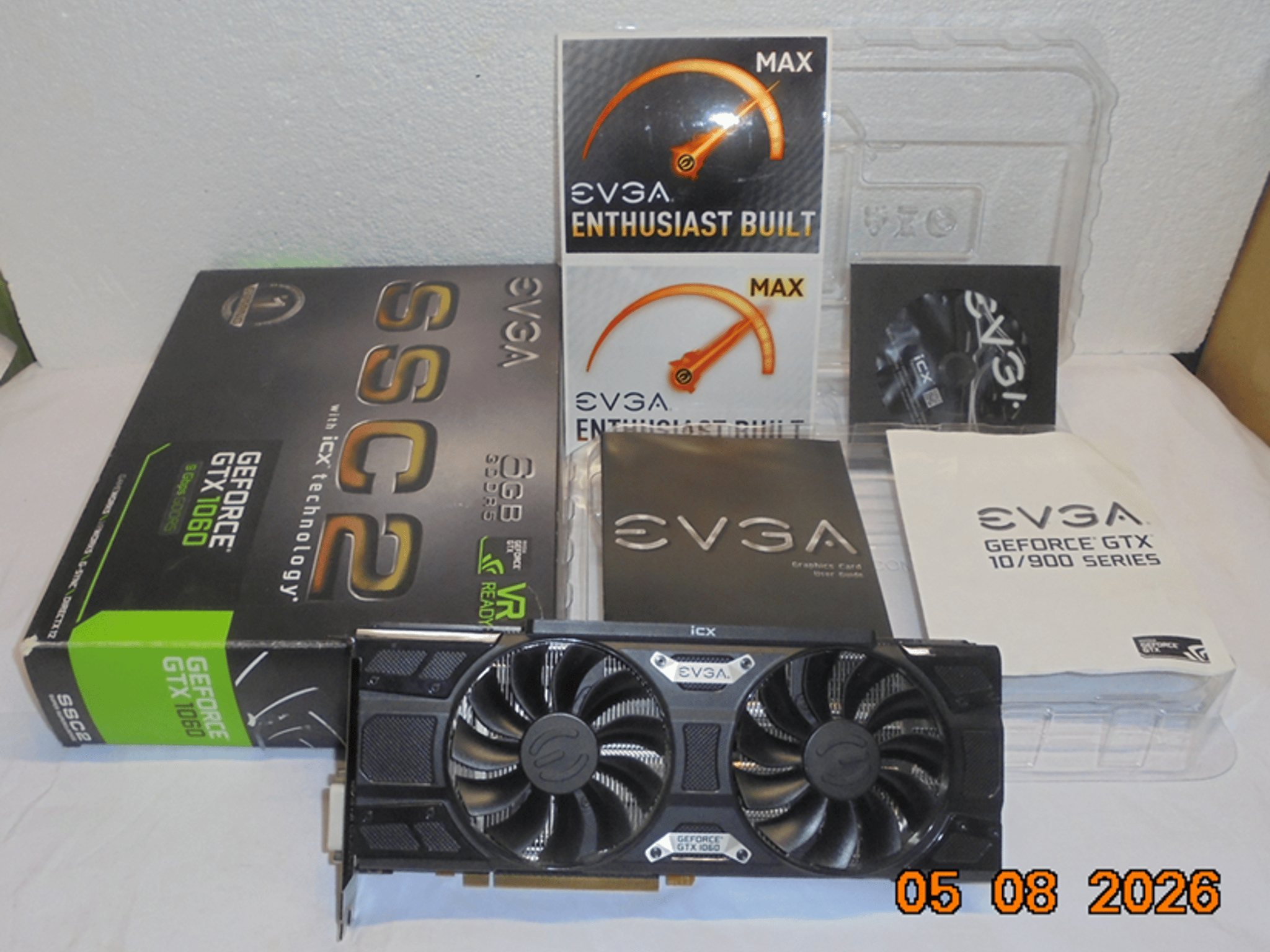EVGA GeForce GTX 1060 SSC2 GAMING/06G-P4-6667-KR/6GB GDDR5/iCX cooling