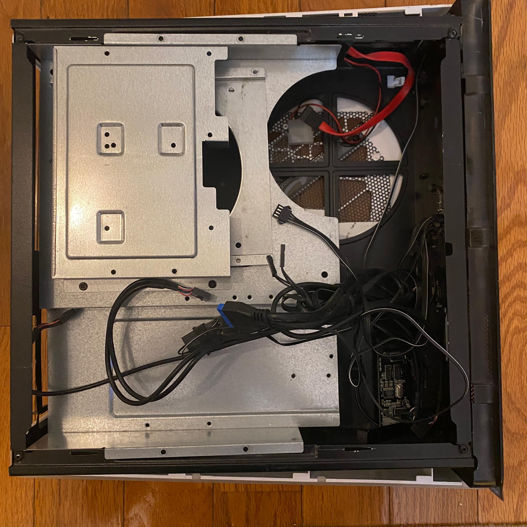 IBuyPower Mini Itx case with PSU and Accessories