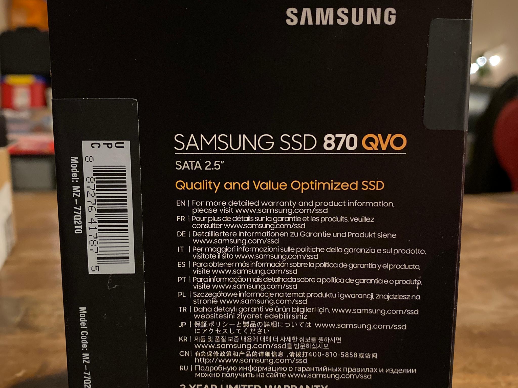 Brand-New Sealed 870 QVO 2TB SSD