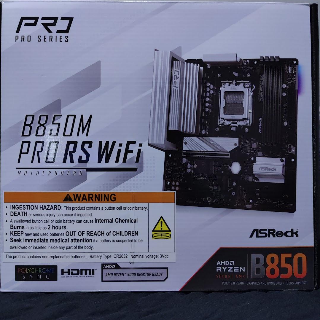 AsRock B850M Pro RS WIFI, Used (Like New)