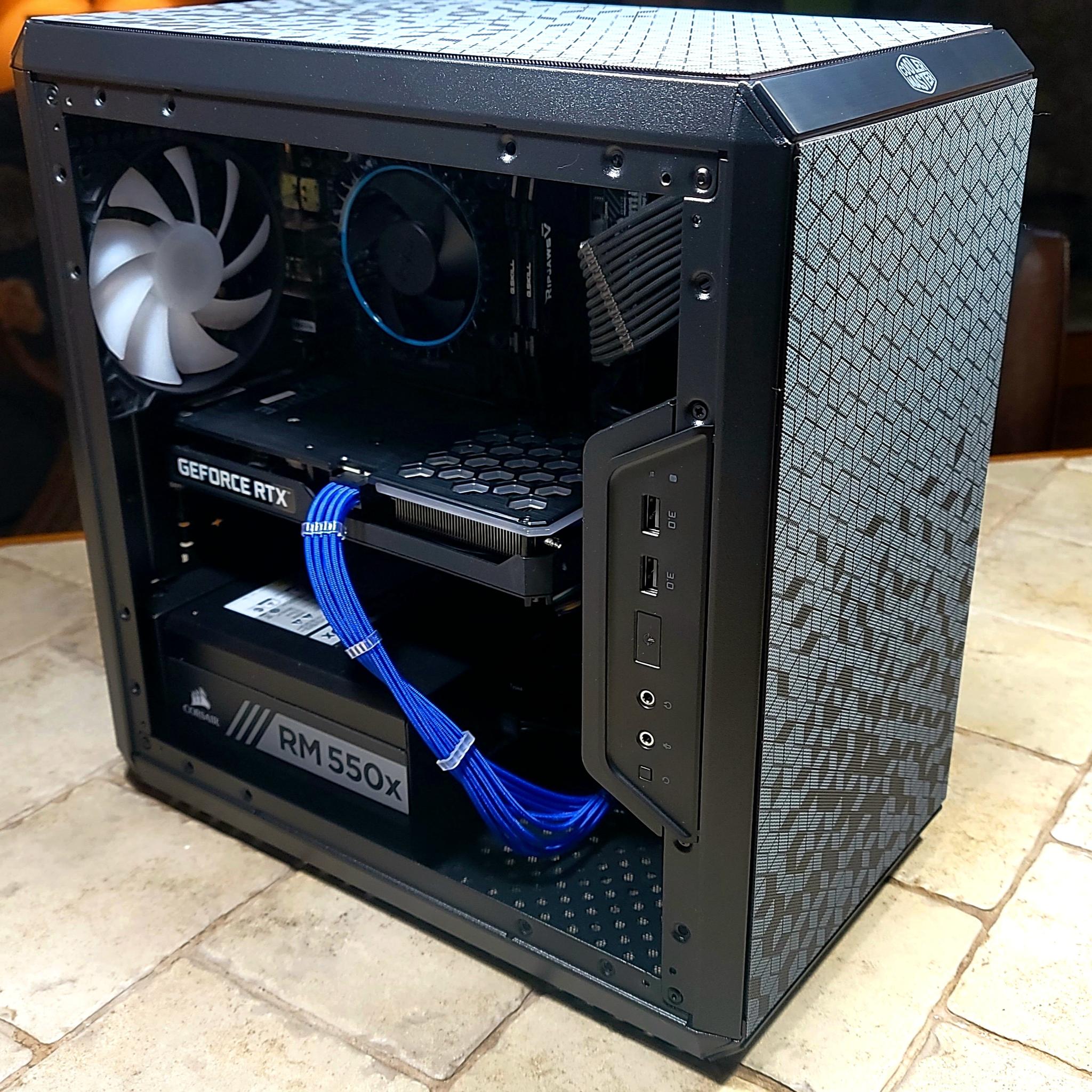 Dark Mist II-i3 12100F, RTX 3060TI, 1.25 Tb SSDs, 32Gb DDR4
