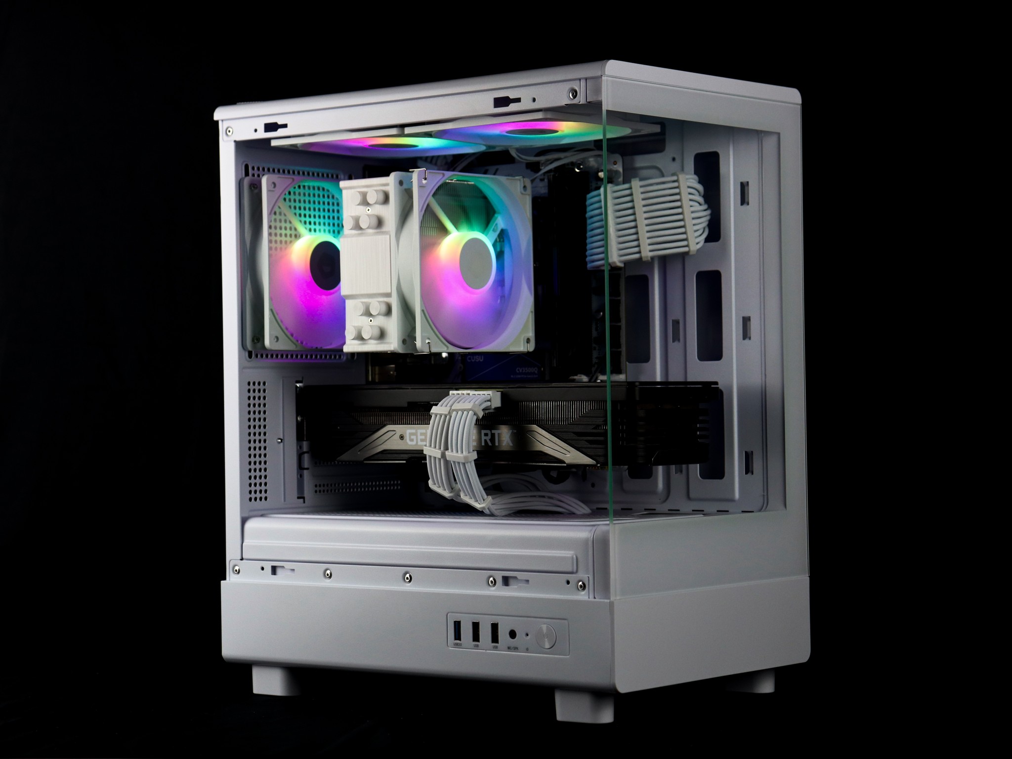 🧊❄️🧊 White Gaming PC – RTX 3070, Ryzen 7 3700X, 16GB RAM, 1TB NVMe SSD - WiFi, BlueTooth - 🧊❄️🧊