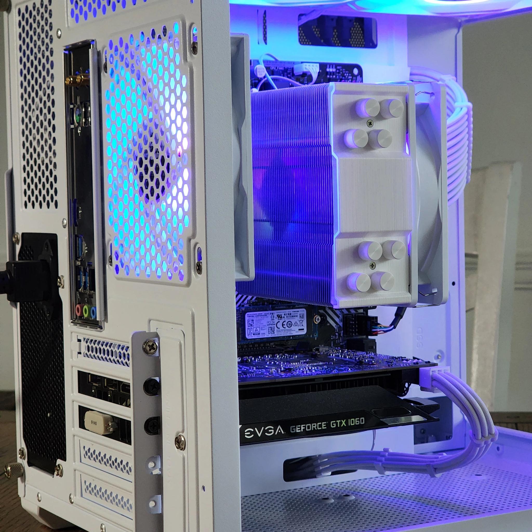 White Gaming PC | Ryzen 5 | GTX 1060 6GB | 16GB | 1TB | 450W | ARGB | WI-FI + BT