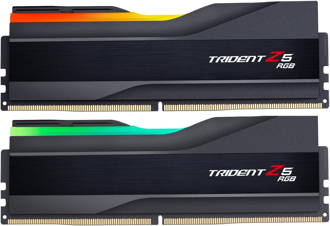 G.SKILL Trident Z5 RGB Series (Intel XMP 3.0) DDR5 RAM 32GB (2x16GB) 7800MT/s CL36 1.45V Desktop RaM