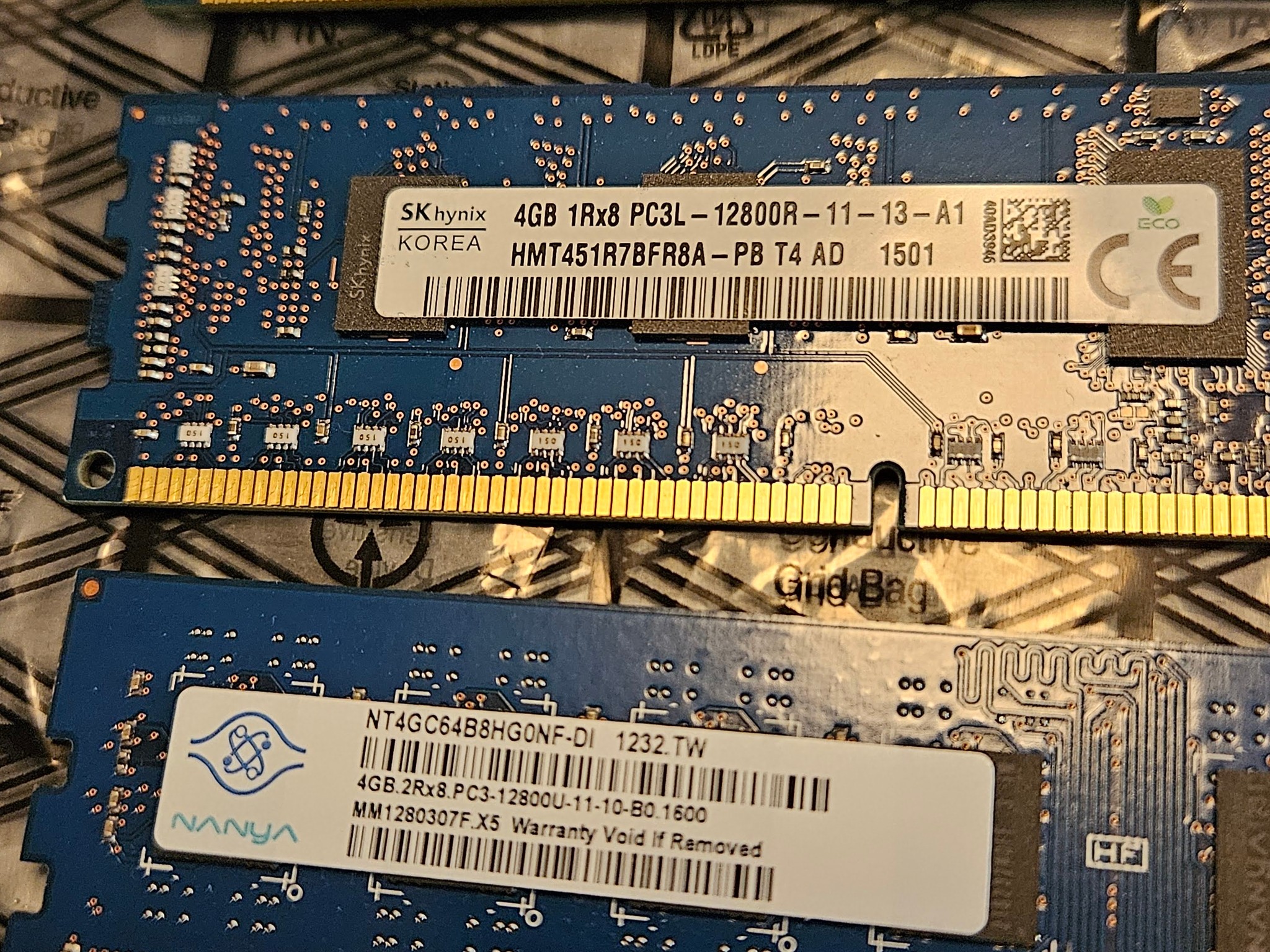 SK hynix DDR3 RAM Memory Modules LOT 4gb and one 8gb