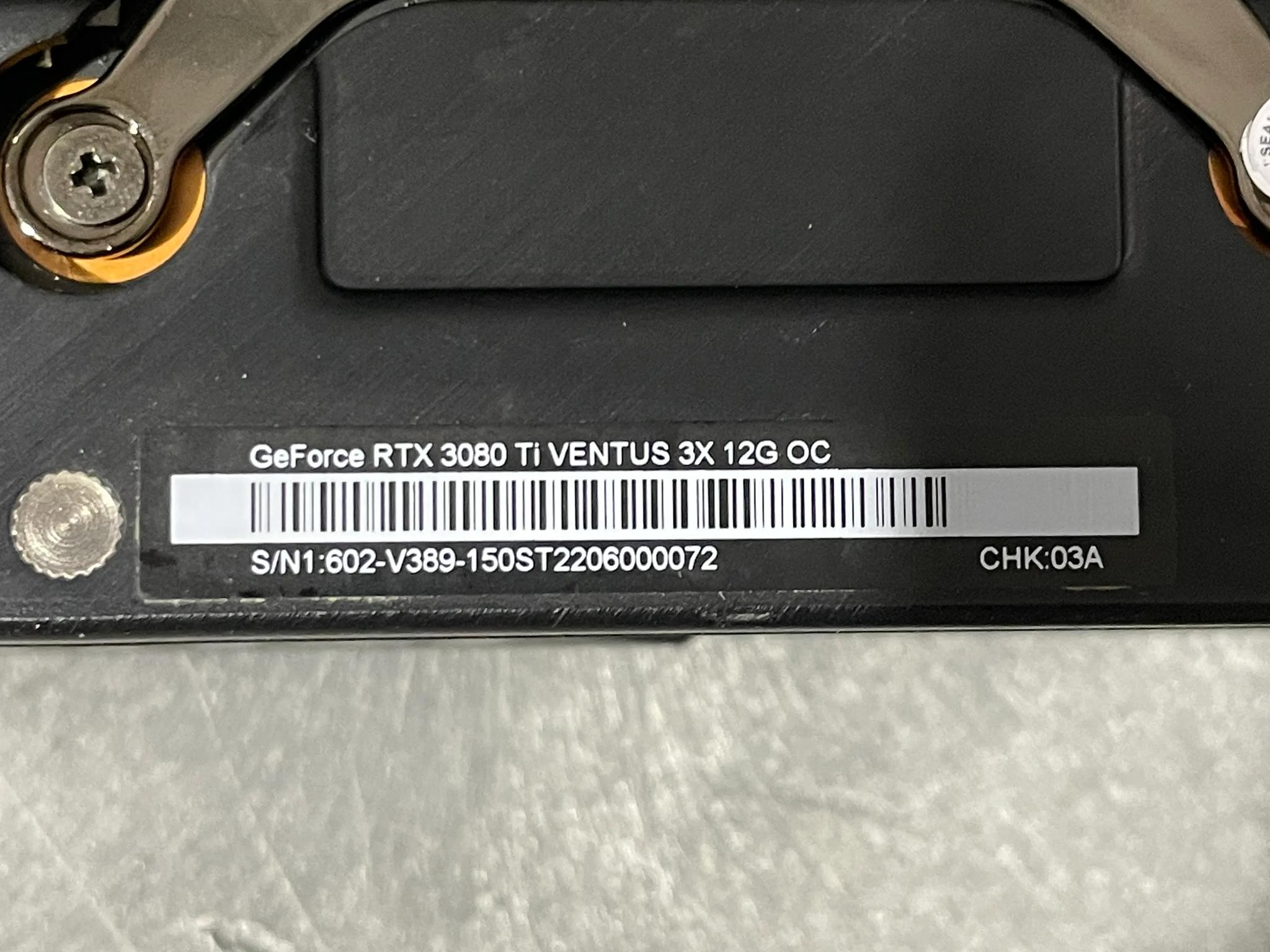 MSI RTX 3080Ti Ventus 3X 12G OC