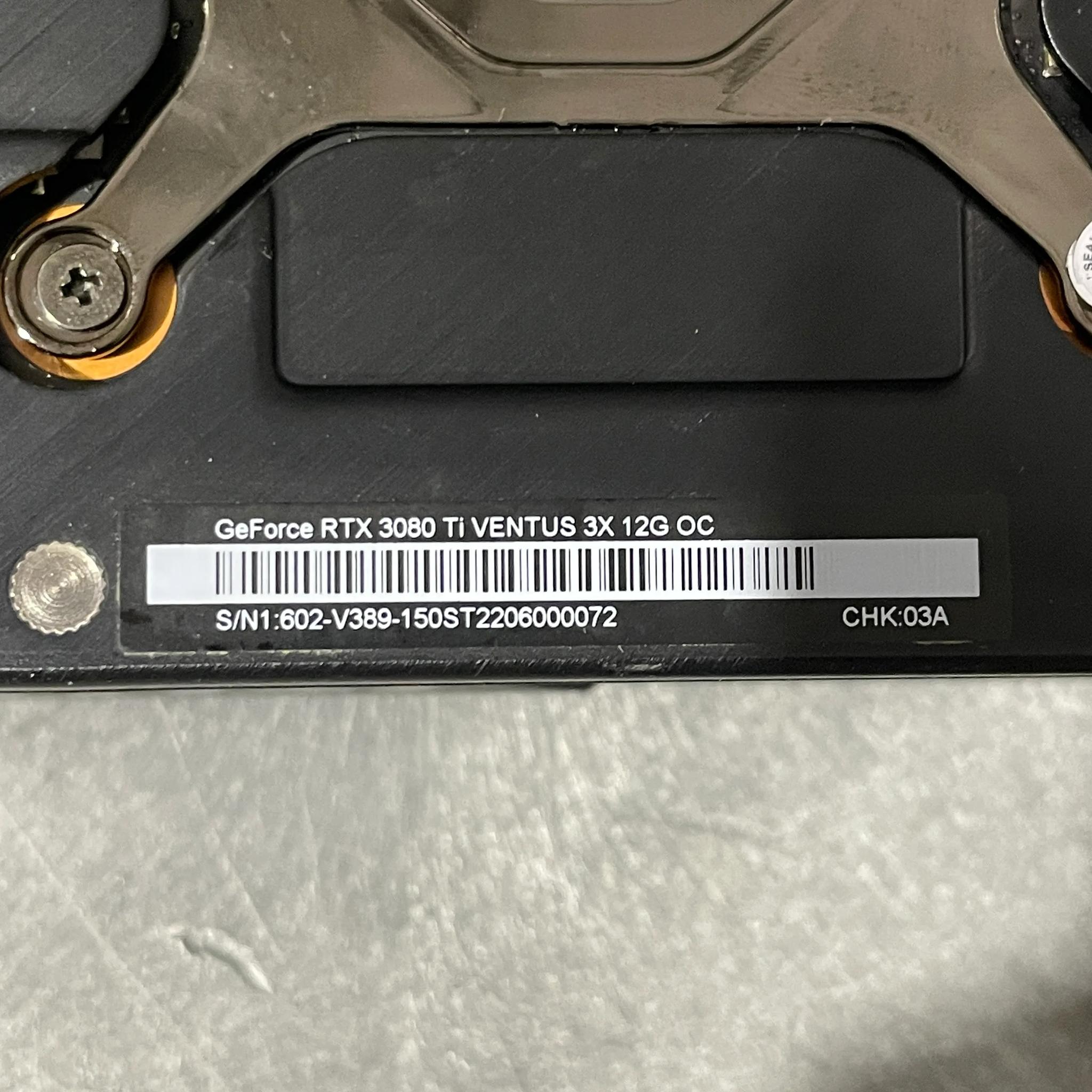 MSI RTX 3080Ti Ventus 3X 12G OC