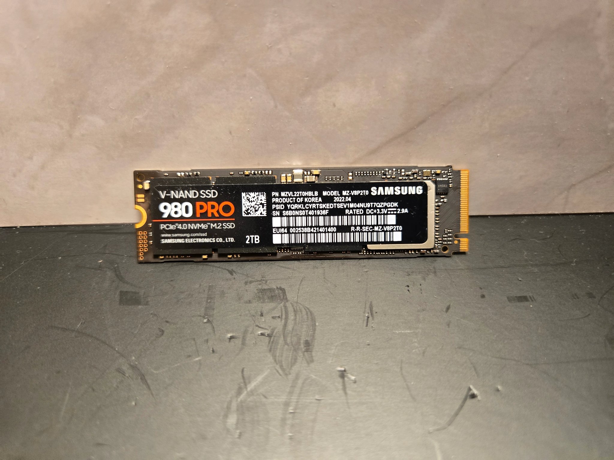 2TB Samsung 980 Pro Gen4 NVMe SSD