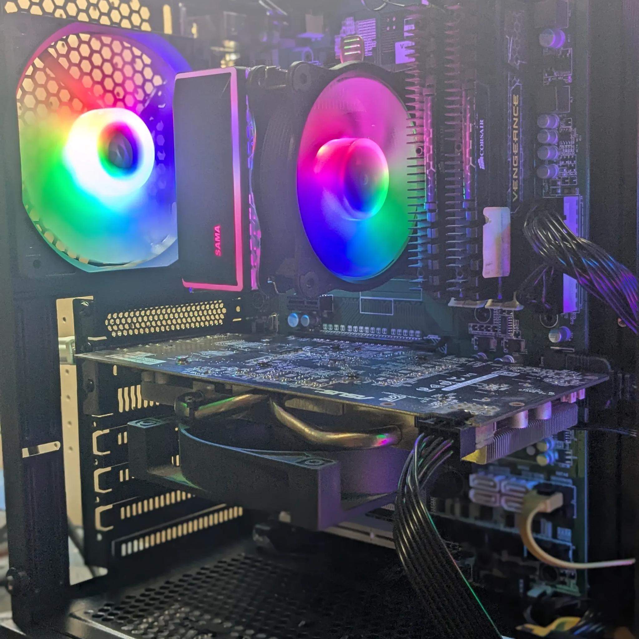 100 FPS Fortnite | 180 Day Warranty | i5-4570 , 16GB RAM, 480GB SSD, RX 480 8GB, RGB, Wifi, Win10