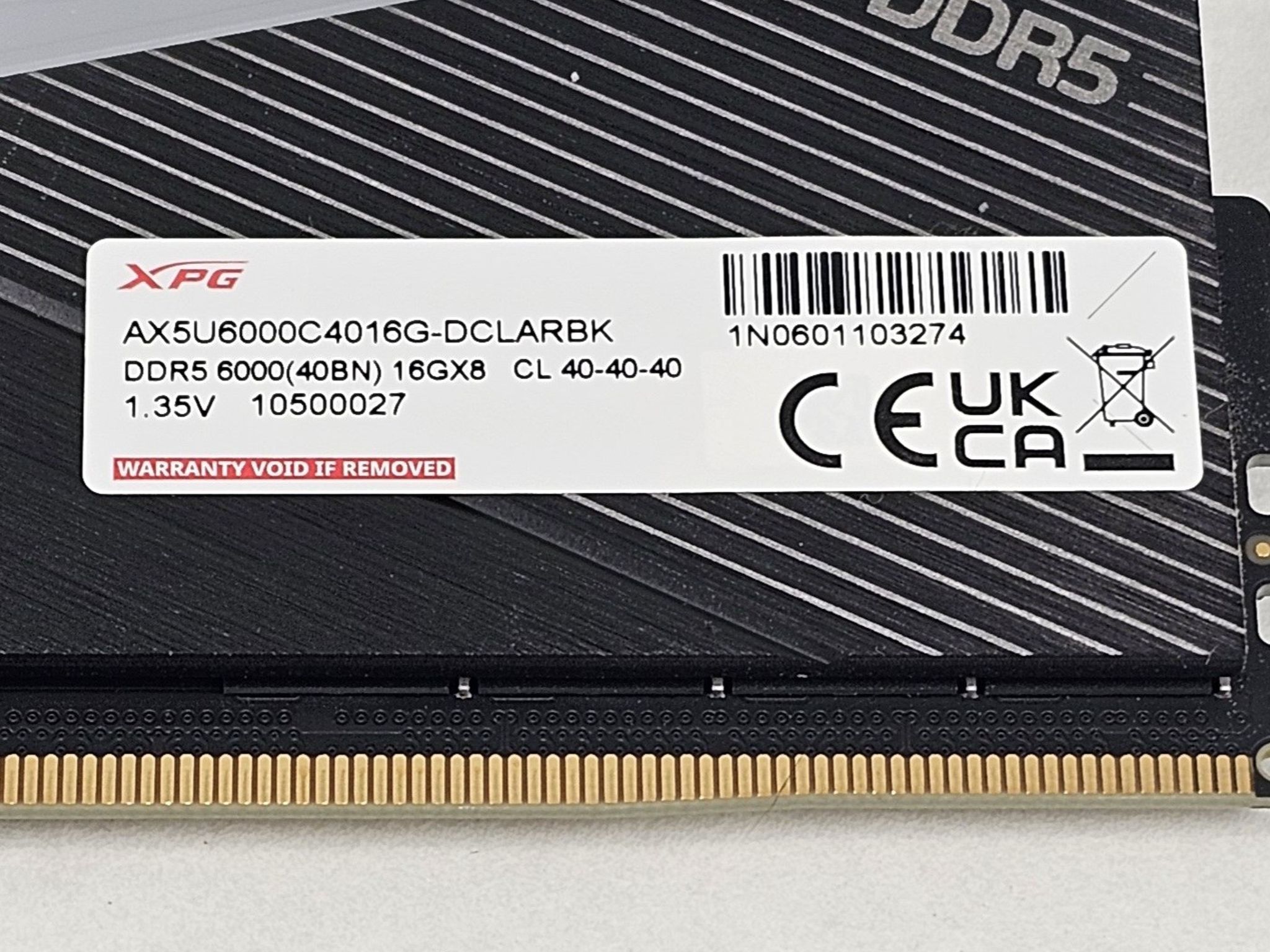 32GB DDR5 (2x16GB) CL40 6000MT/s ADATA XPG