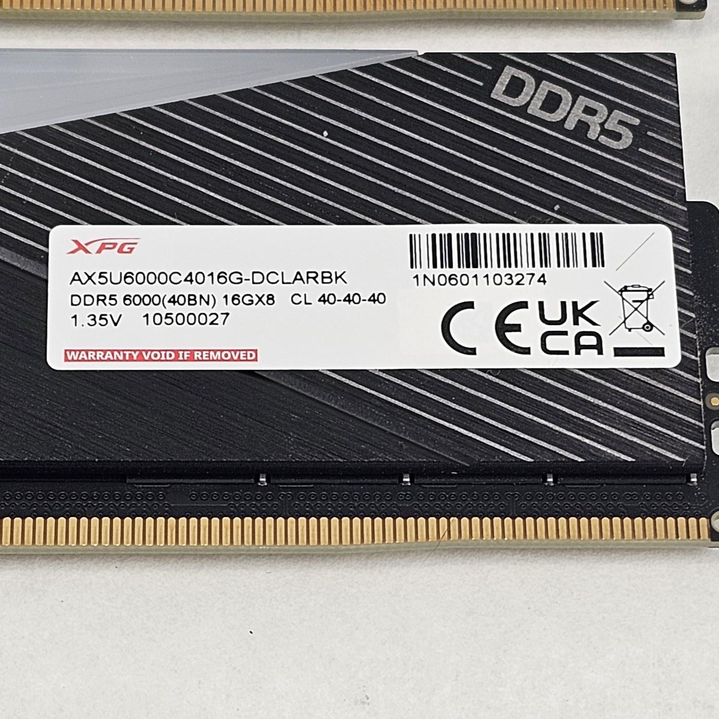 32GB DDR5 (2x16GB) CL40 6000MT/s ADATA XPG