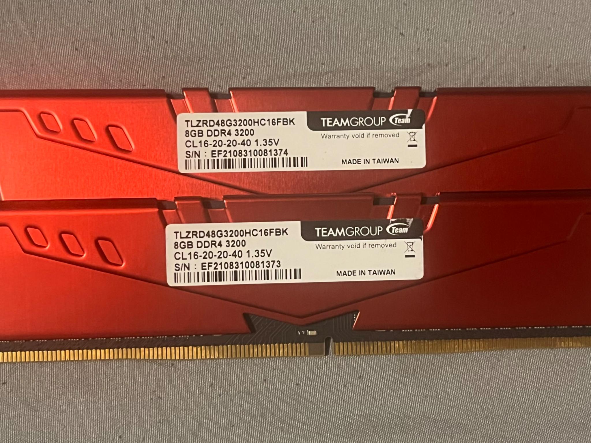 TFORCE VulcanZ DDR4 16GB 3200MHz