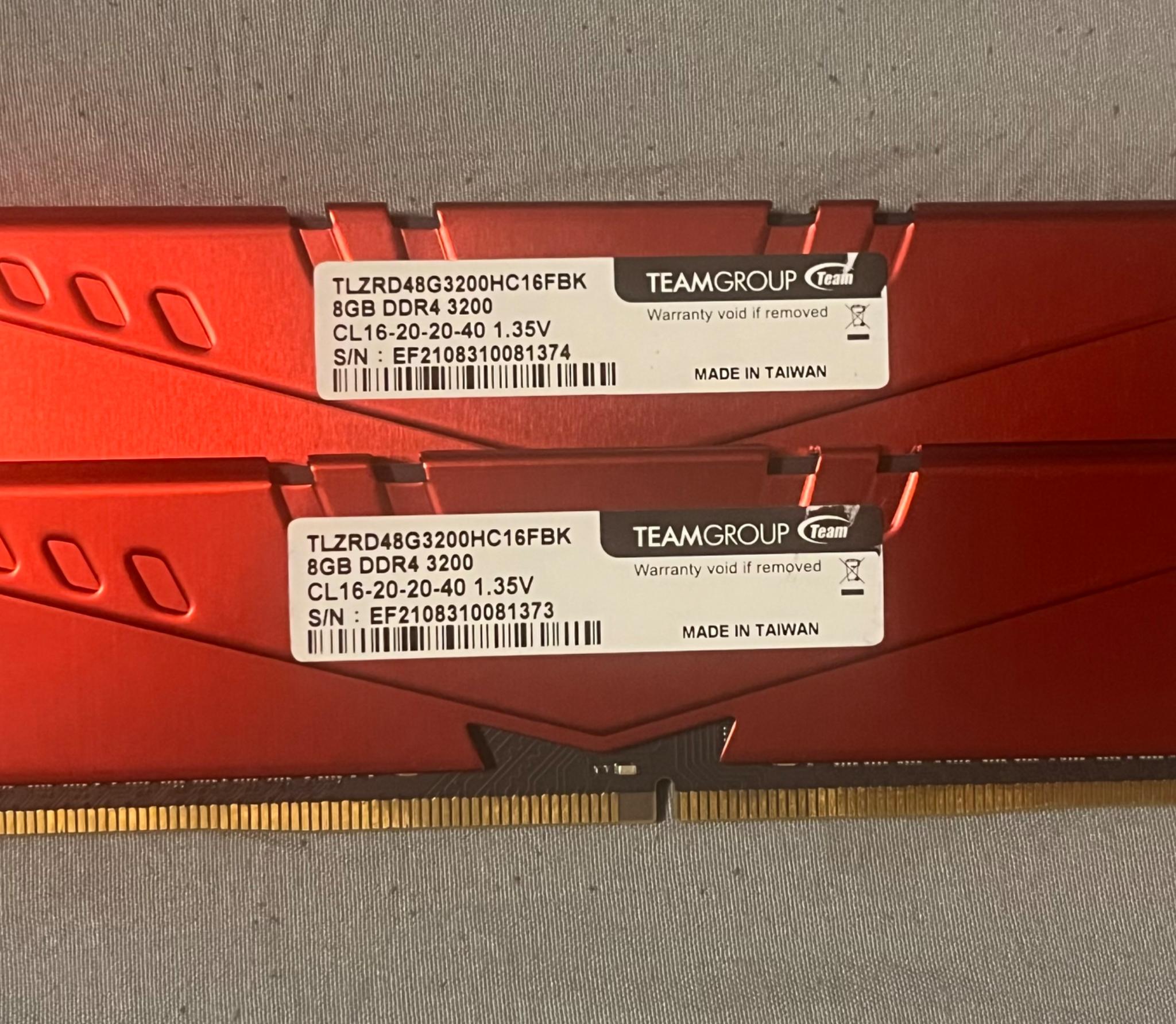 TFORCE VulcanZ DDR4 16GB 3200MHz