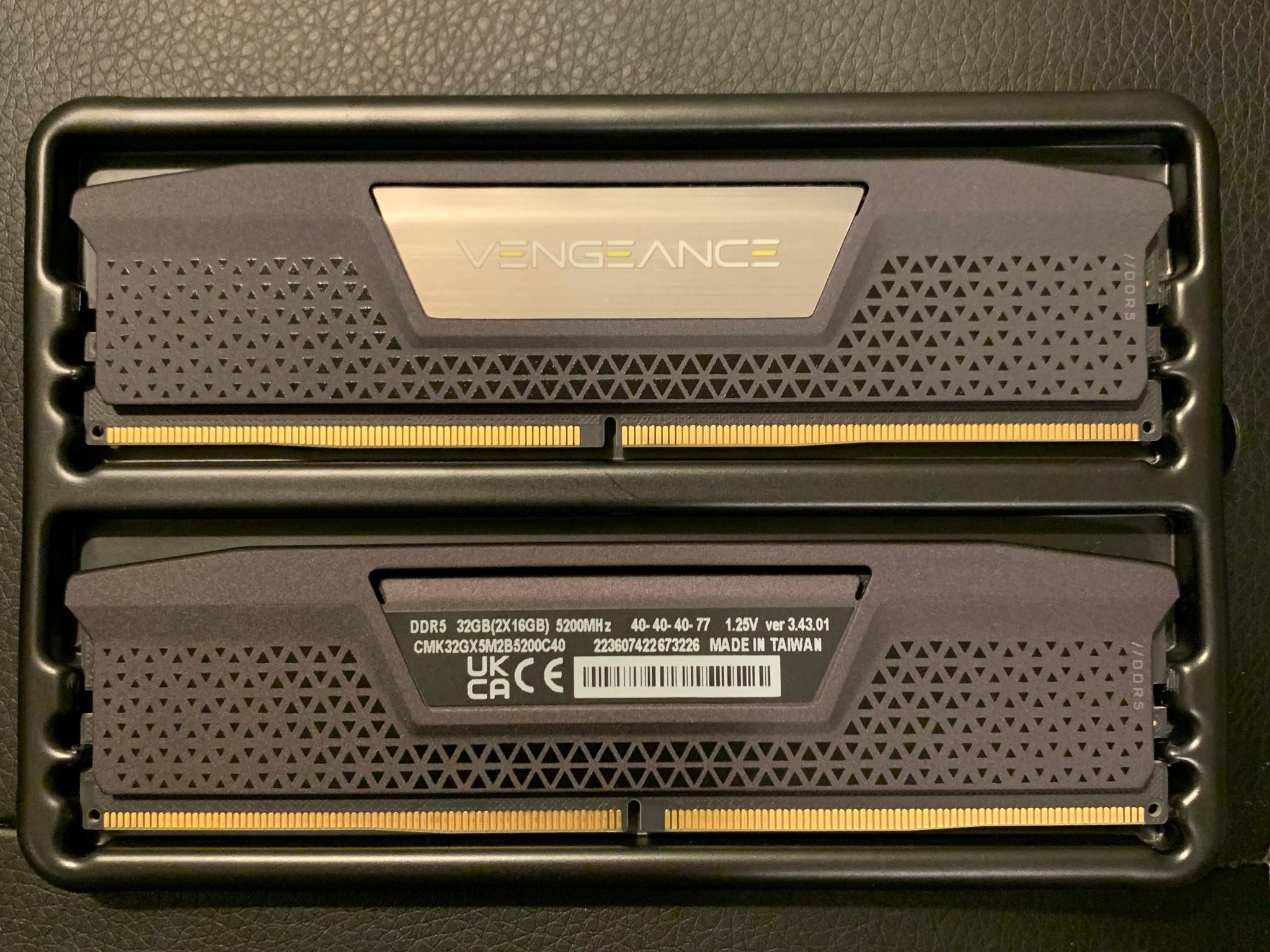 Corsair Vengeance DDR5 32GB (2x16GB) 5200MHz