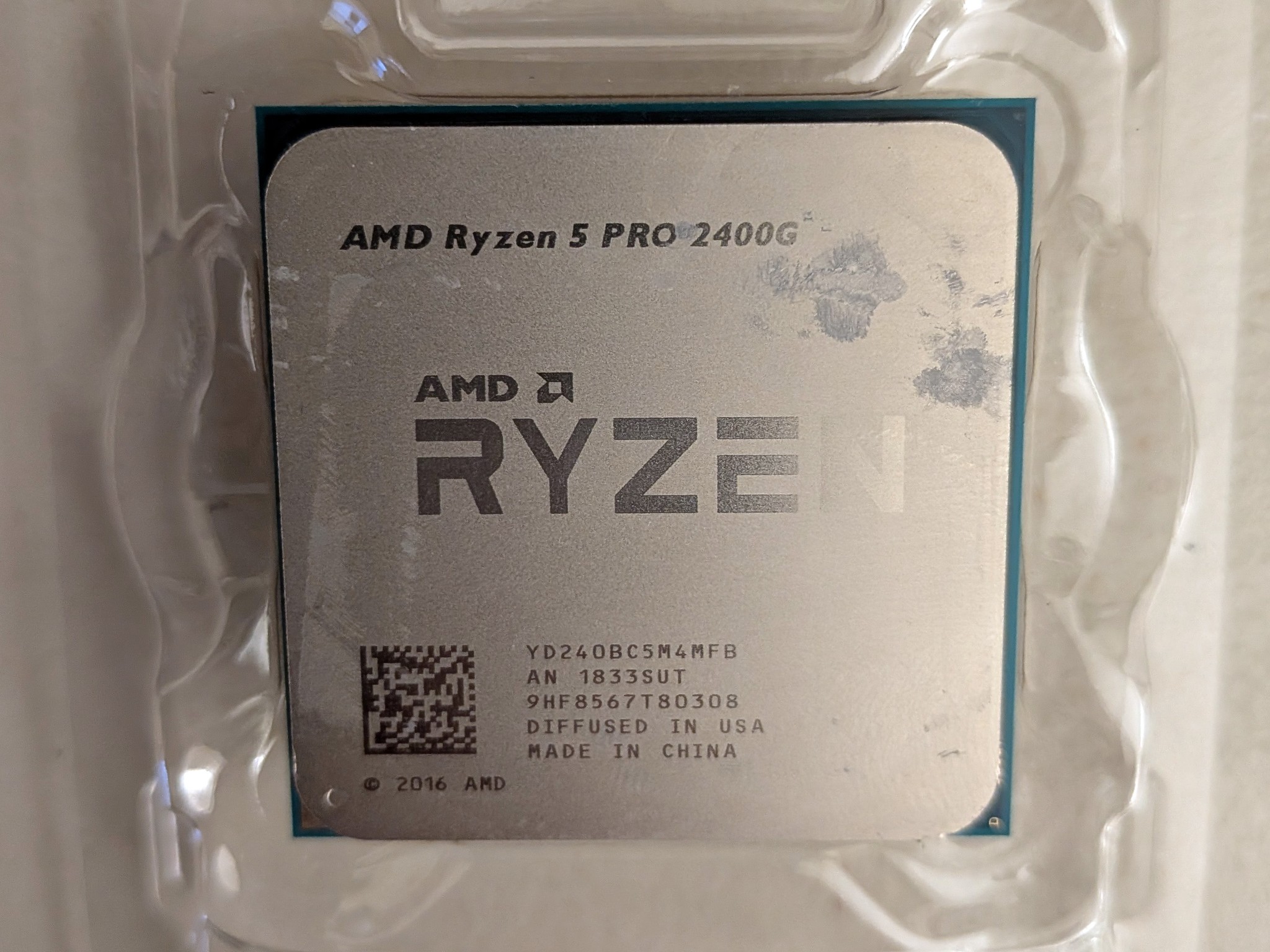 AMD Ryzen 5 2400G Quad-Core CPU w/ Radeon Vega Graphics – Tested Working