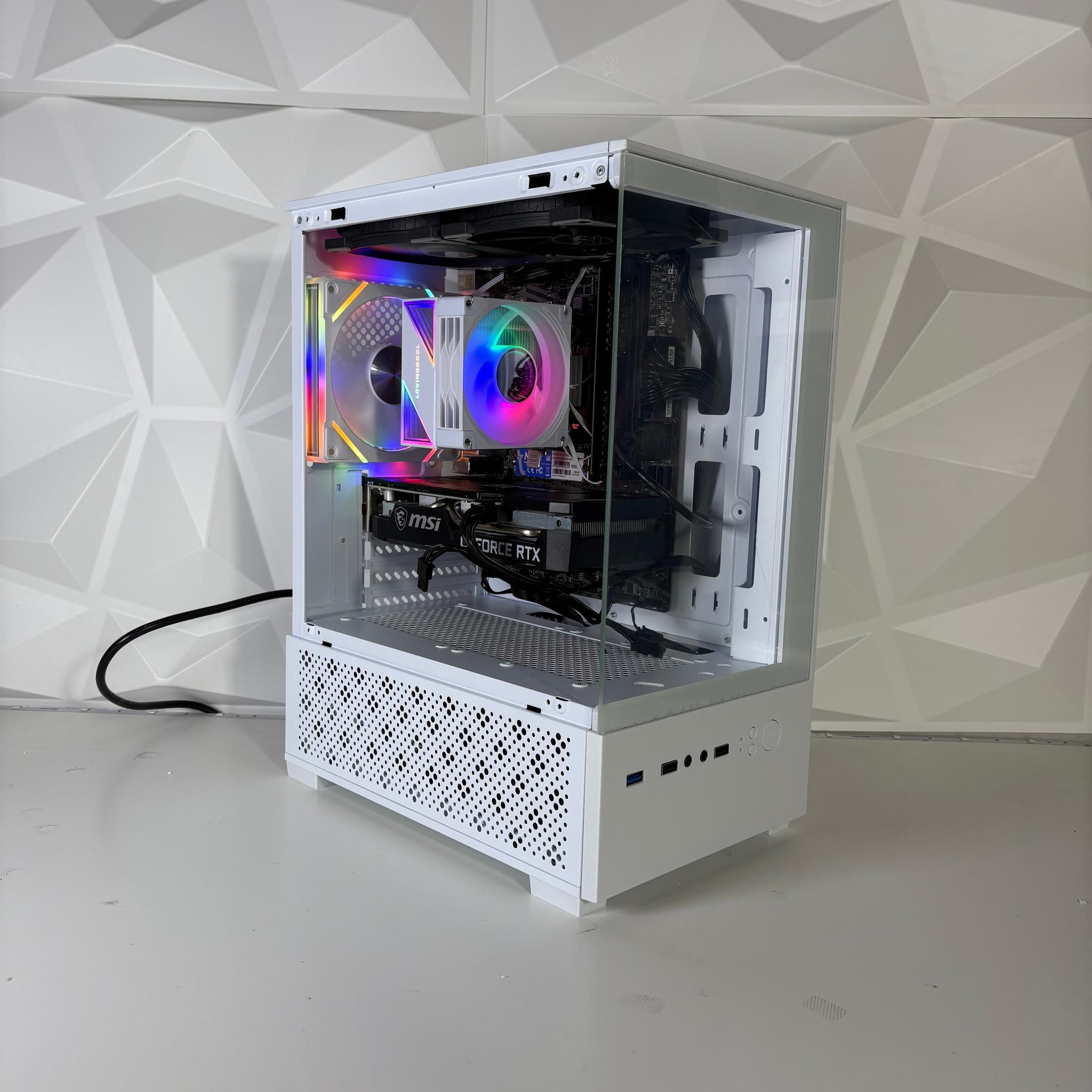 White SFF Gaming PC (V2) - RTX 3060 8GB / Ryzen 5 3500/ 16GB DDR4