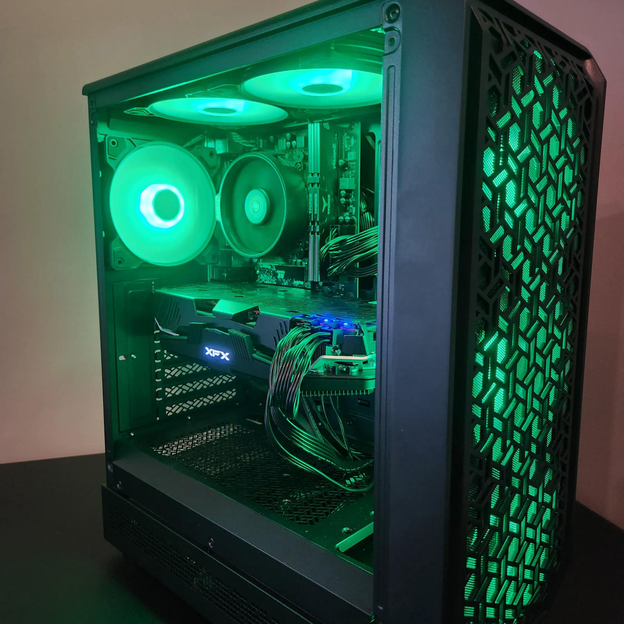 Custom 1080p Gaming PC | Ryzen 5 5500 + RX 5700XT + 16GB DDR4 + 512GB NVMe | Plug & Play Ready!